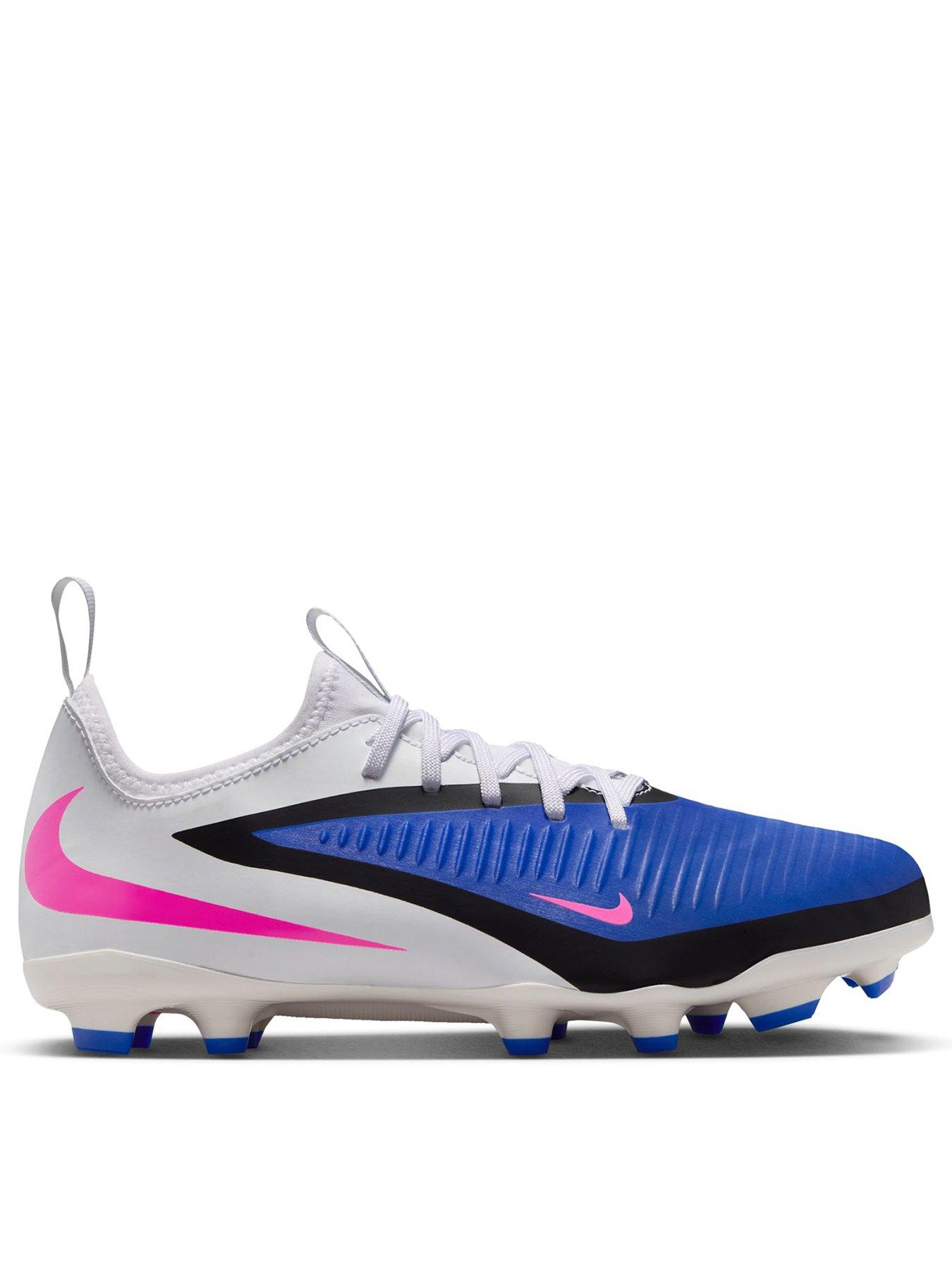 Nike Youth Phantom 6 Low Academy Firm Ground Football Boots - Blue