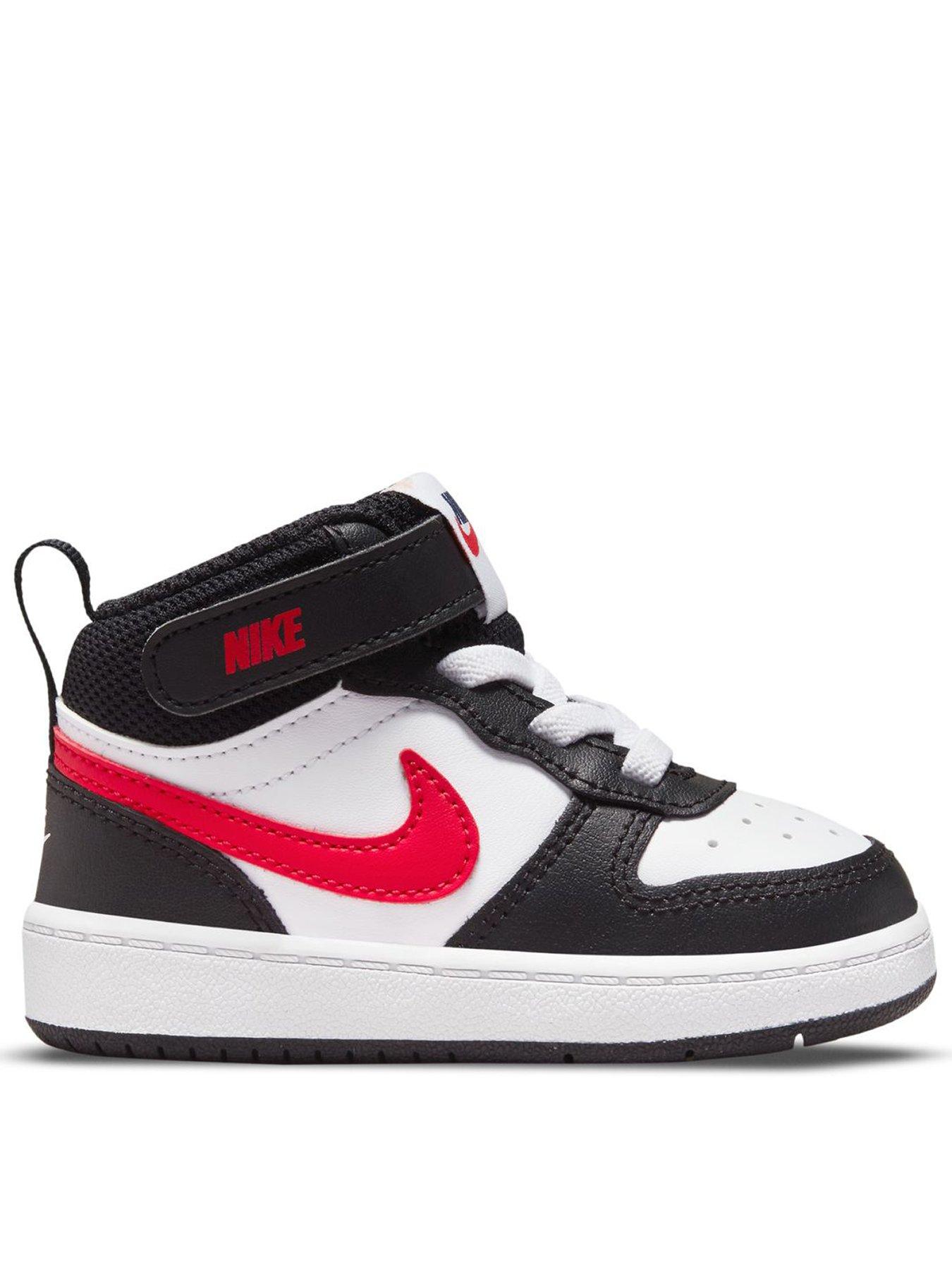 Nike Toddler Court Borough Mid 2 Trainers - White/Red/Black