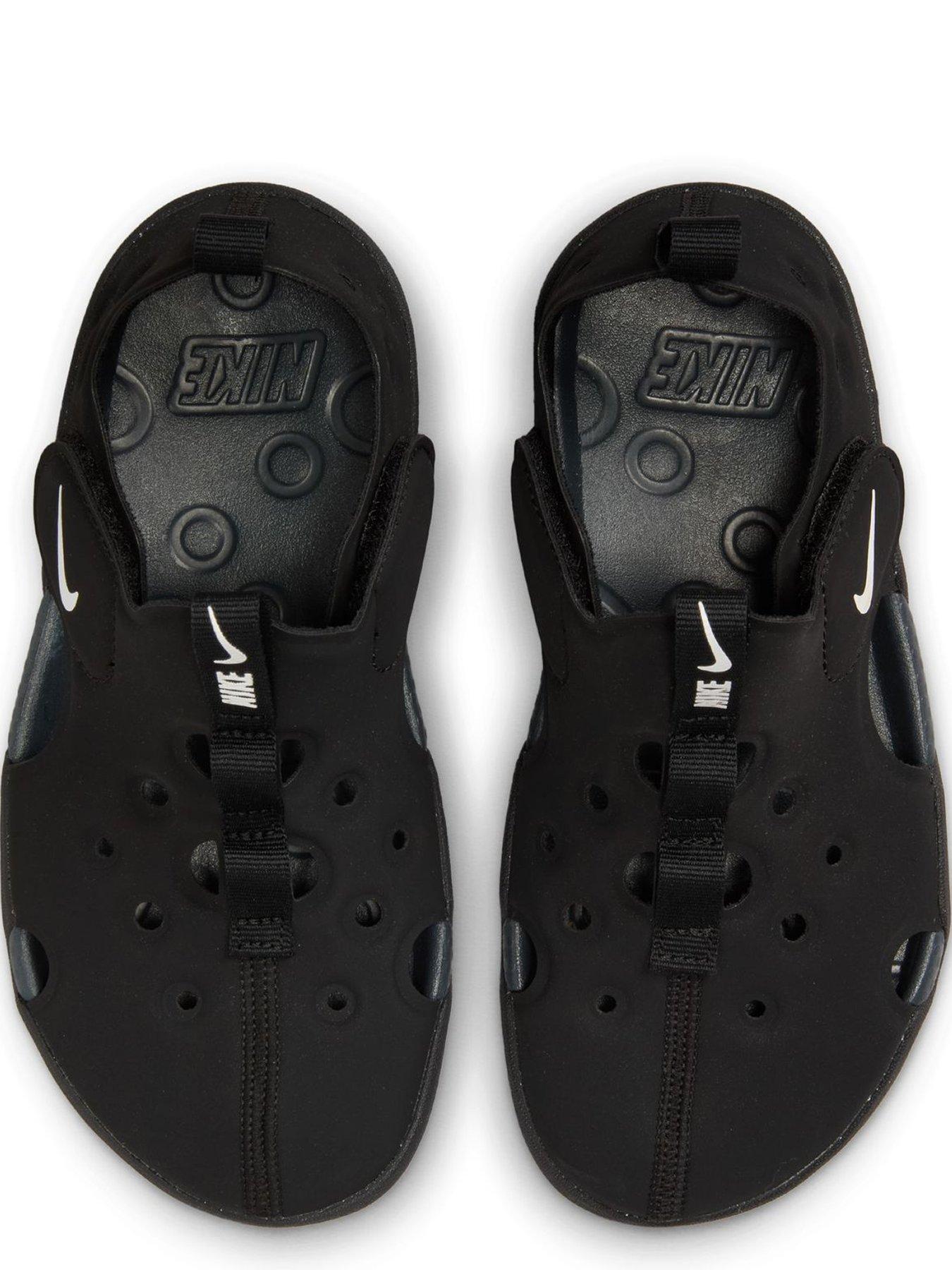 Image 4 of 7 of Nike Little Kids Sunray Protect 4 Sandals - Black