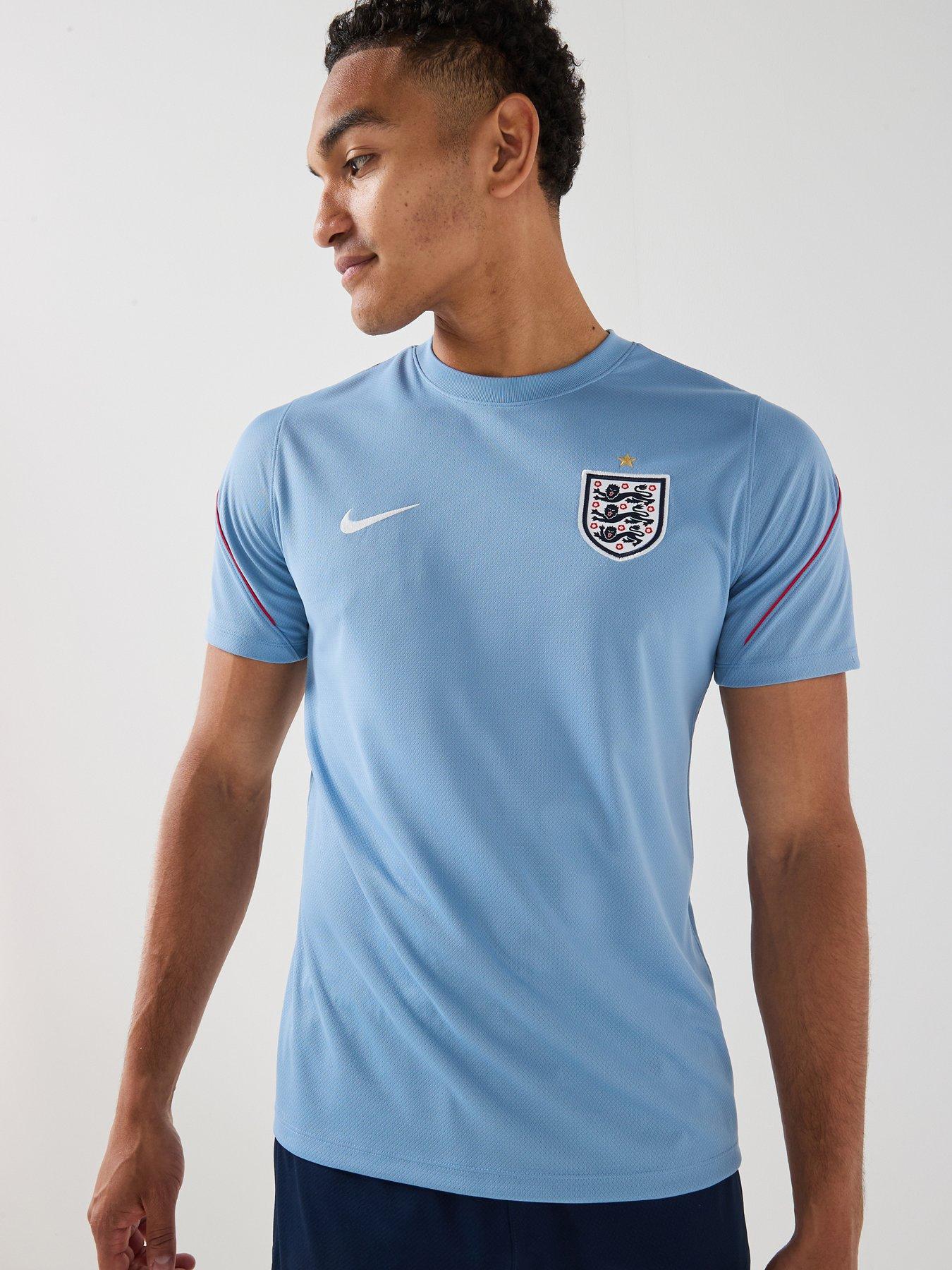 Nike Mens England Strike Short Sleeve Top - Blue