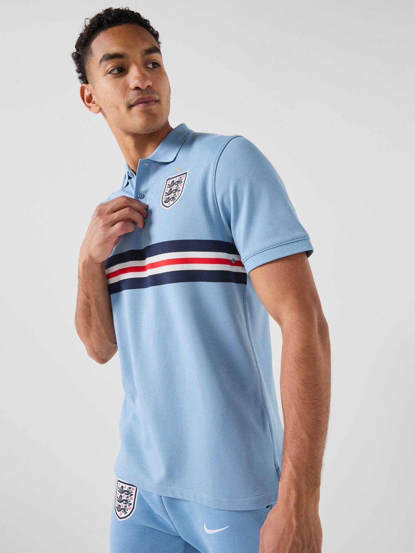 Image 1 of 6 of Nike Men&rsquo;s England Polo Shirt &ndash; Blue