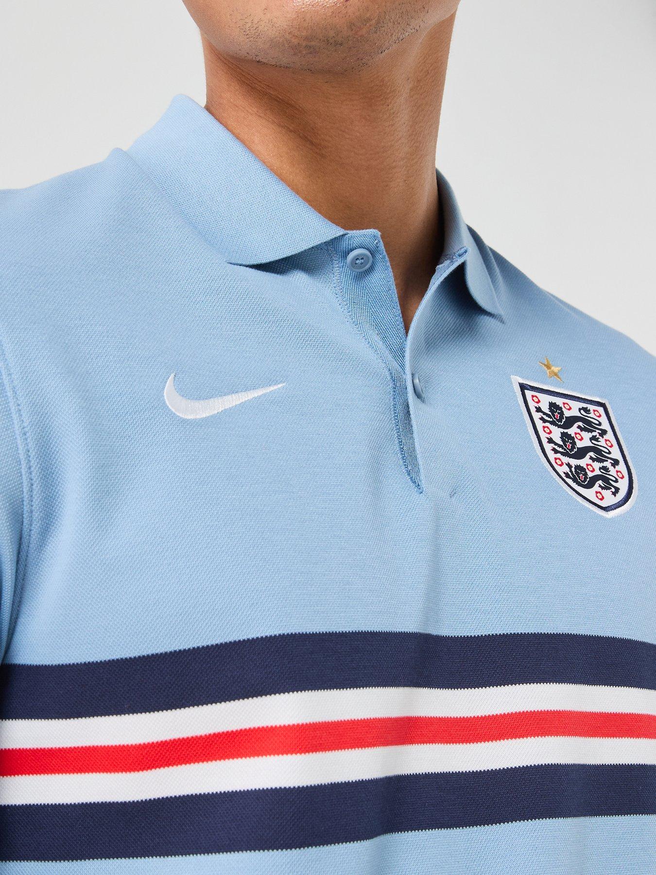 Image 4 of 6 of Nike Men&rsquo;s England Polo Shirt &ndash; Blue