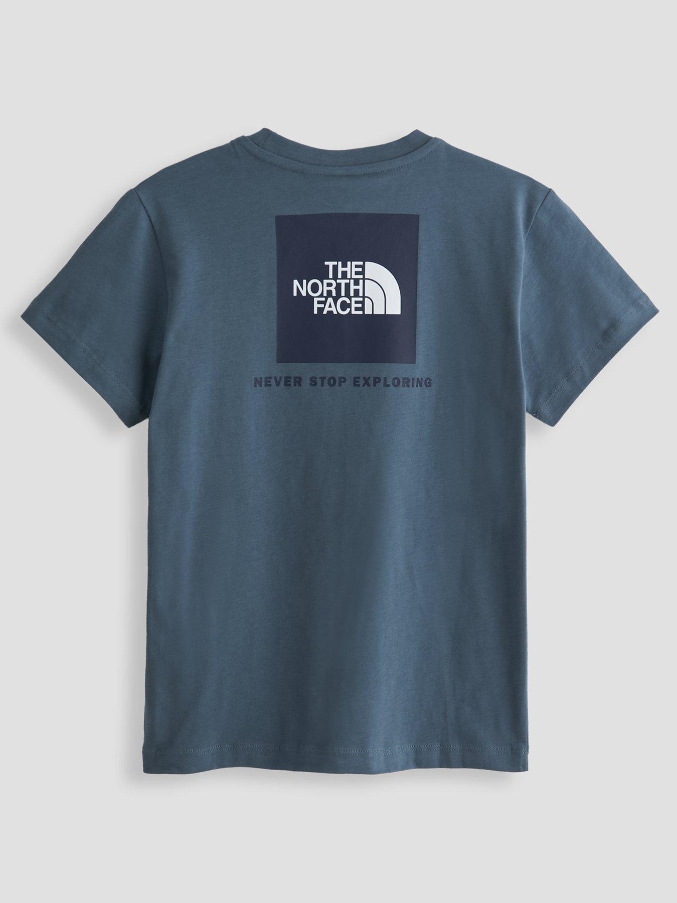 Image 2 of 5 of The North Face Junior Boys Box Never Stop Exploring T-shirt - Grey