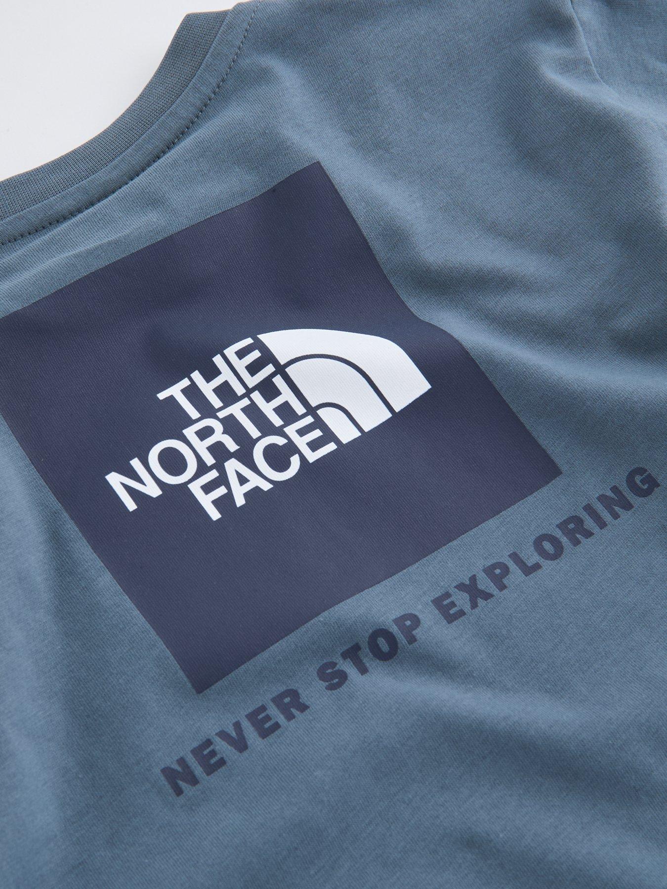 Image 4 of 5 of The North Face Junior Boys Box Never Stop Exploring T-shirt - Grey