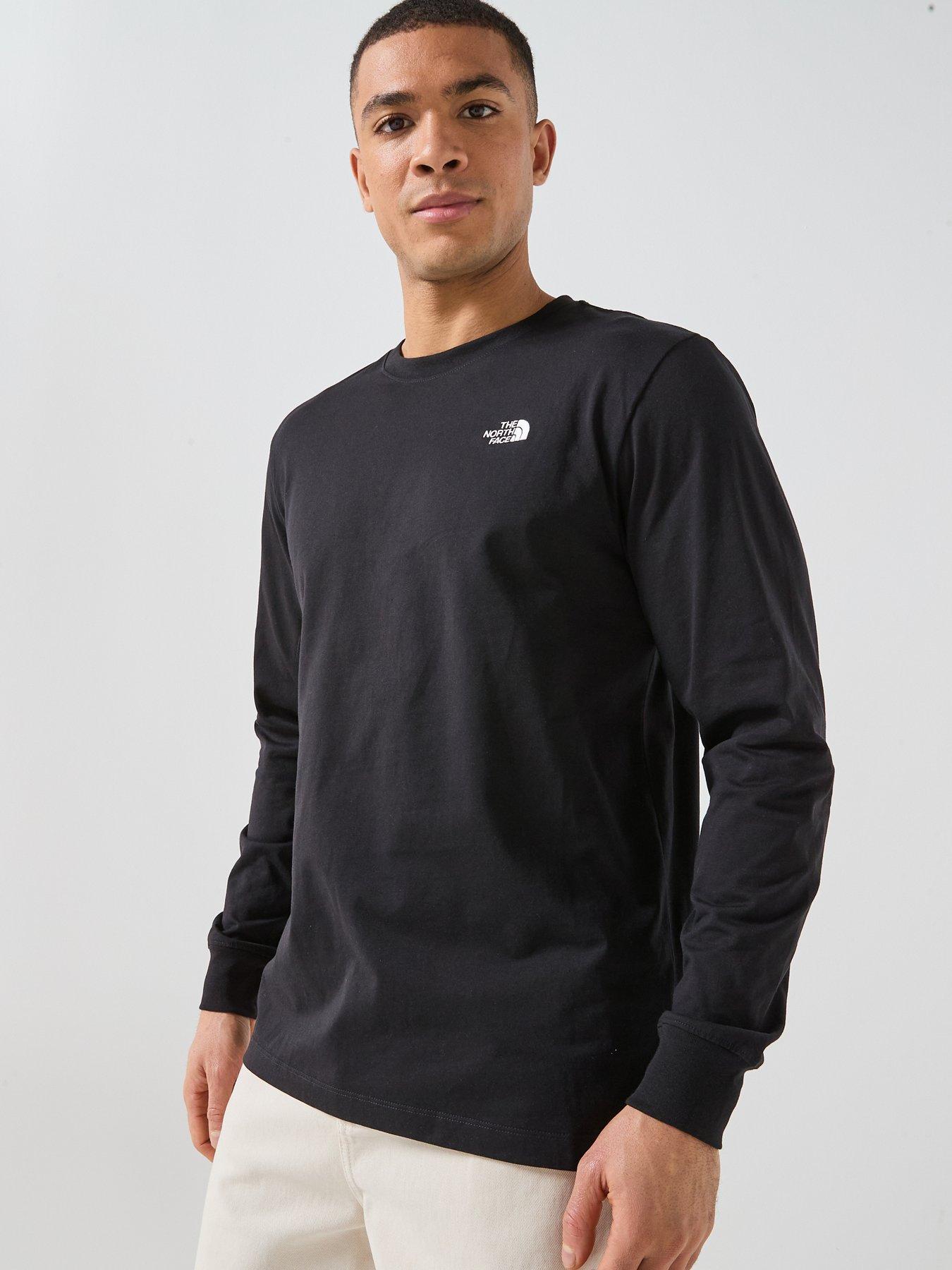 Image 1 of 5 of The North Face Mens Evolution Simple Dome Long Sleeve T-Shirt - Black