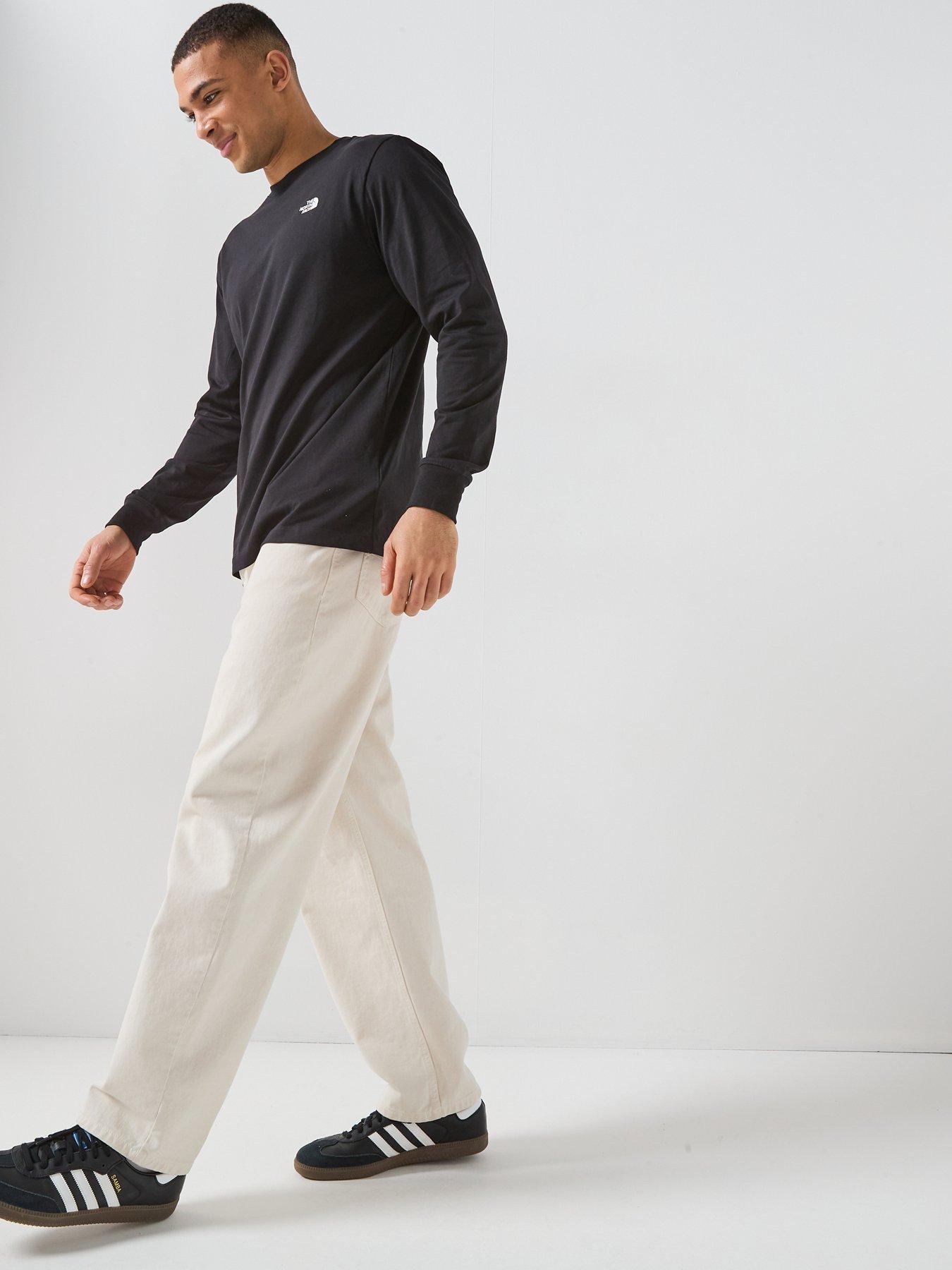 Image 3 of 5 of The North Face Mens Evolution Simple Dome Long Sleeve T-Shirt - Black