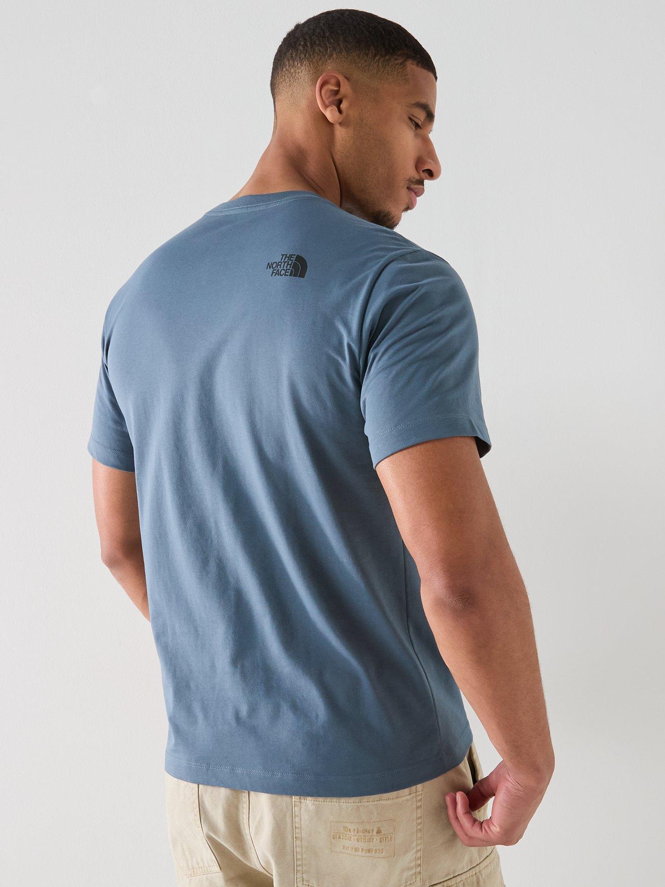 Image 2 of 4 of The North Face Mens Evolution Box Half Dome T-shirt - Blue