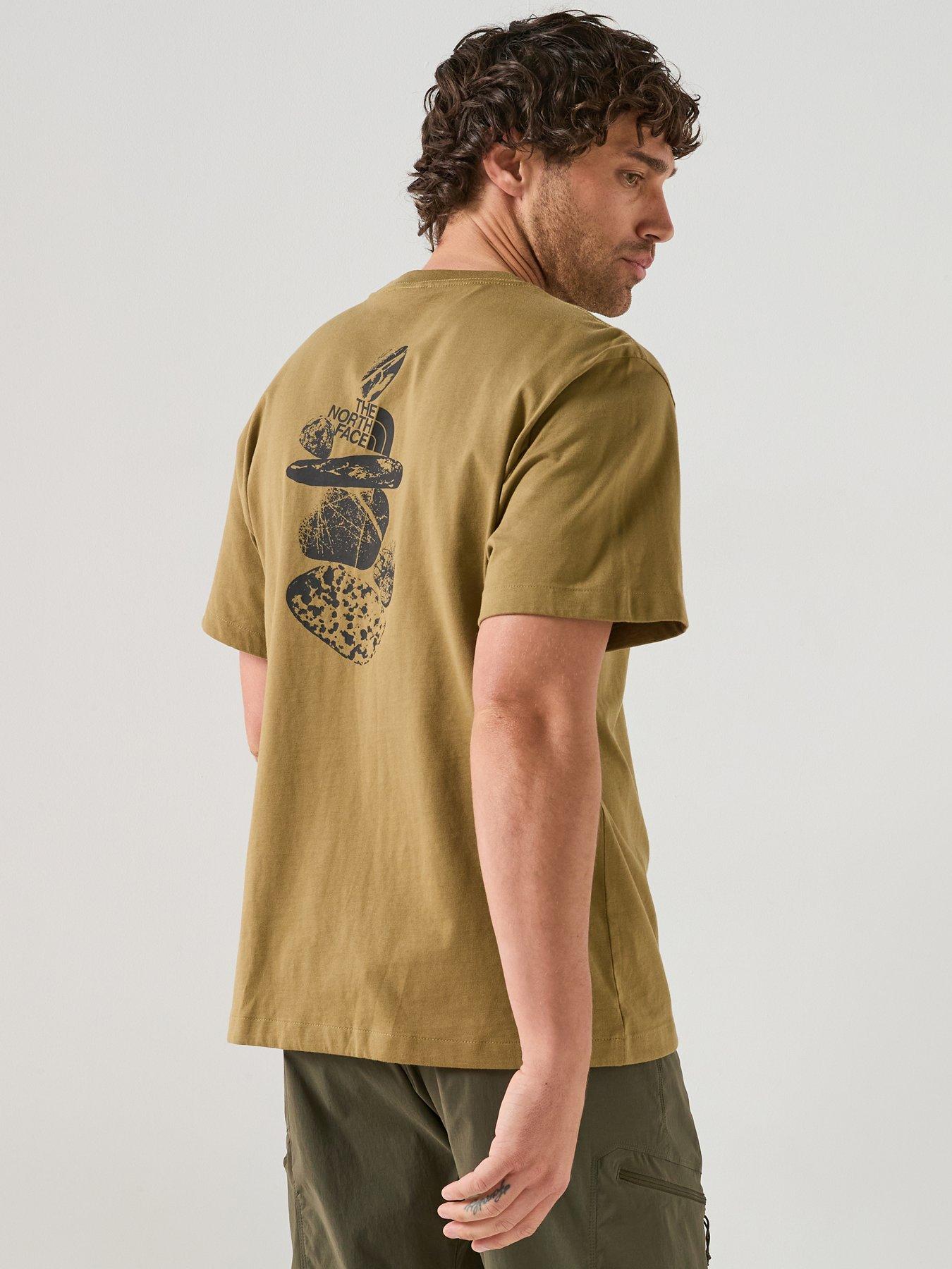 The North Face Mens Stones Graphic Relaxed T-Shirt - Brown