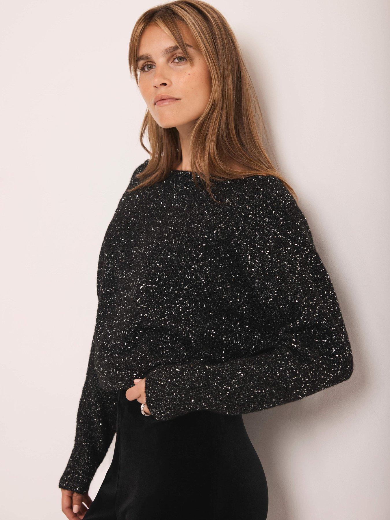 mint-velvet-sequin-batwing-jumper-blackstillFront