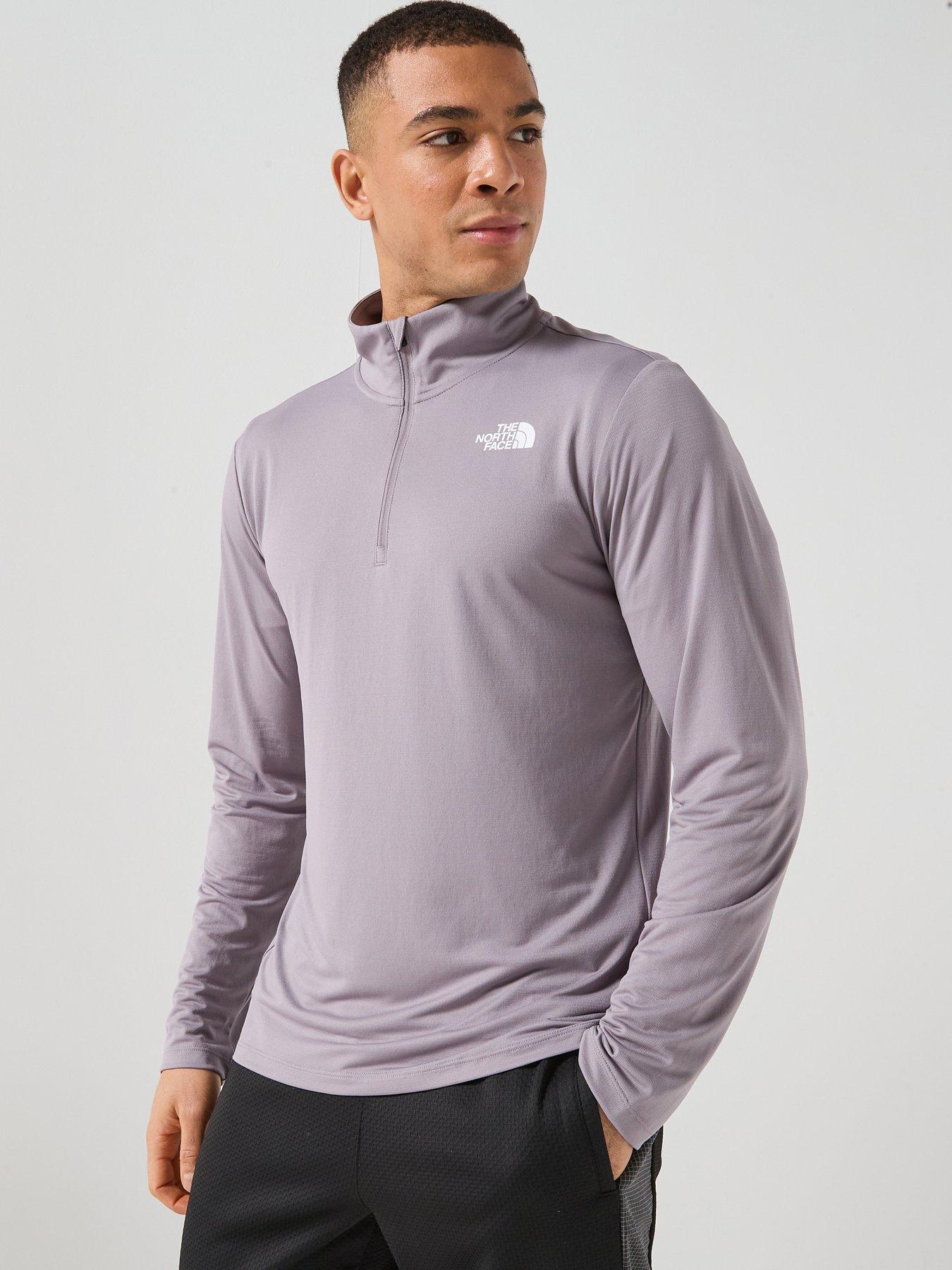 The North Face Mens 24/7 1/4 Zip Top - Grey