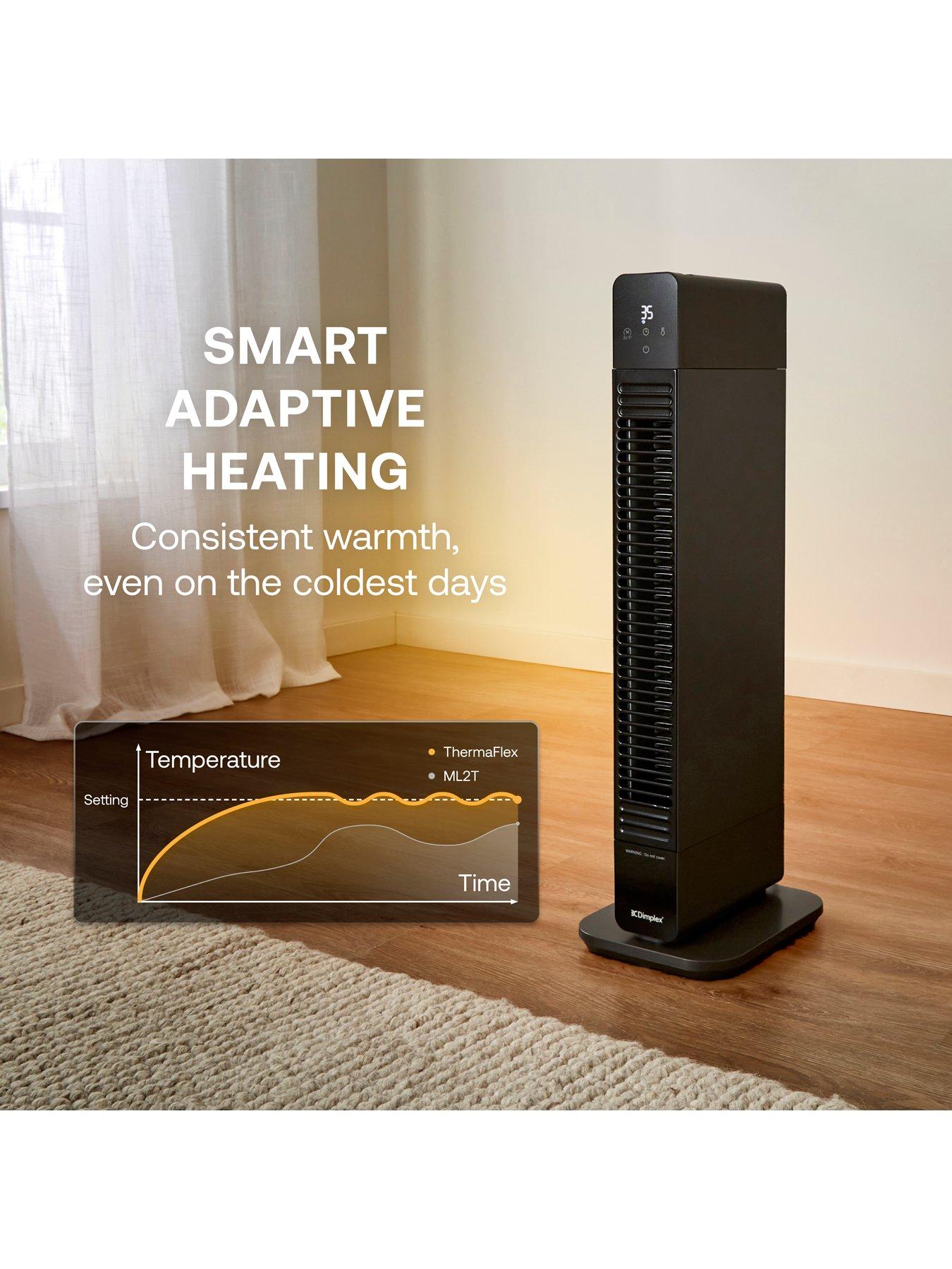 dimplex-dxdc22-thermaflex-2-in-1-wifi-baseboard-and-tower-fan-heater-and-cooling-fan-blackstillFront
