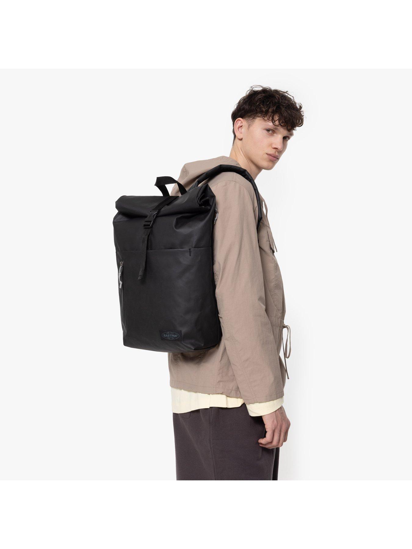 eastpak-up-roll-backpack-blackstillFront