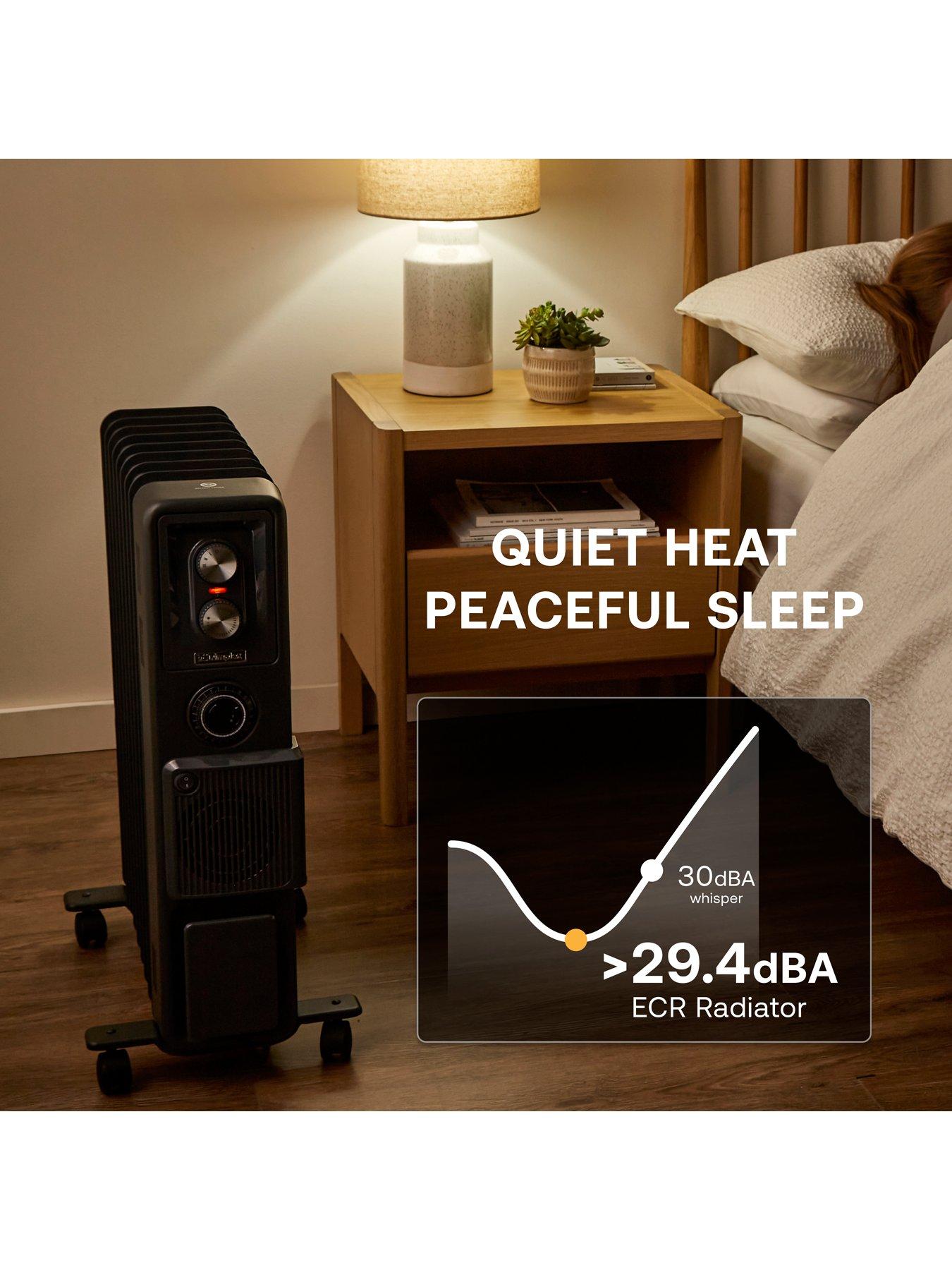 Image 4 of 8 of Dimplex 2.4kW Oil Free Portable Radiator, Eco Mode, 24hr Timer, Turbo Fan Electric Heater, ECR24TIFB Black
