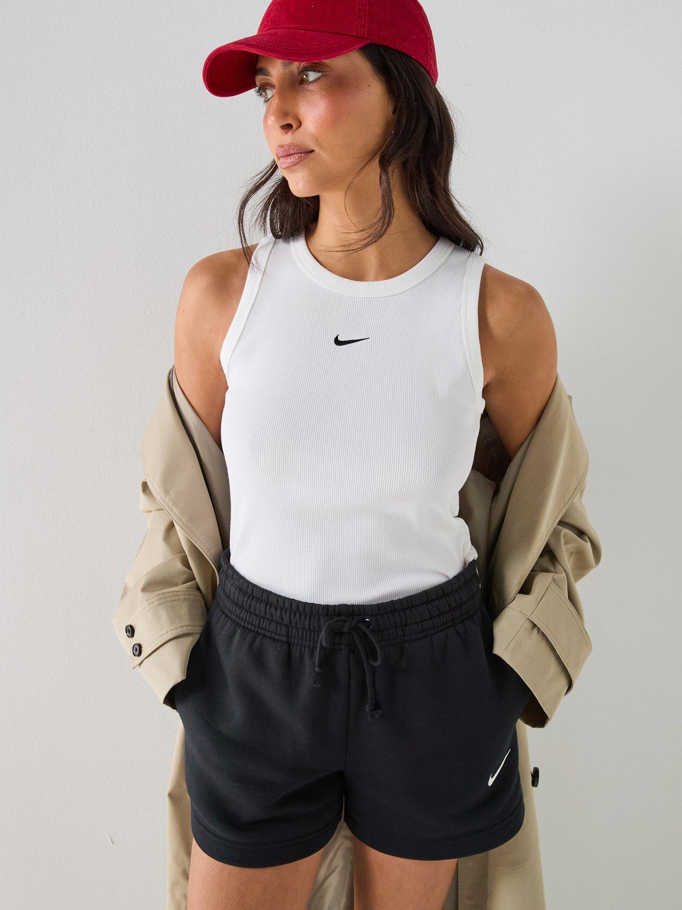 Nike Womens Sportswear Rib Tight Tank - White