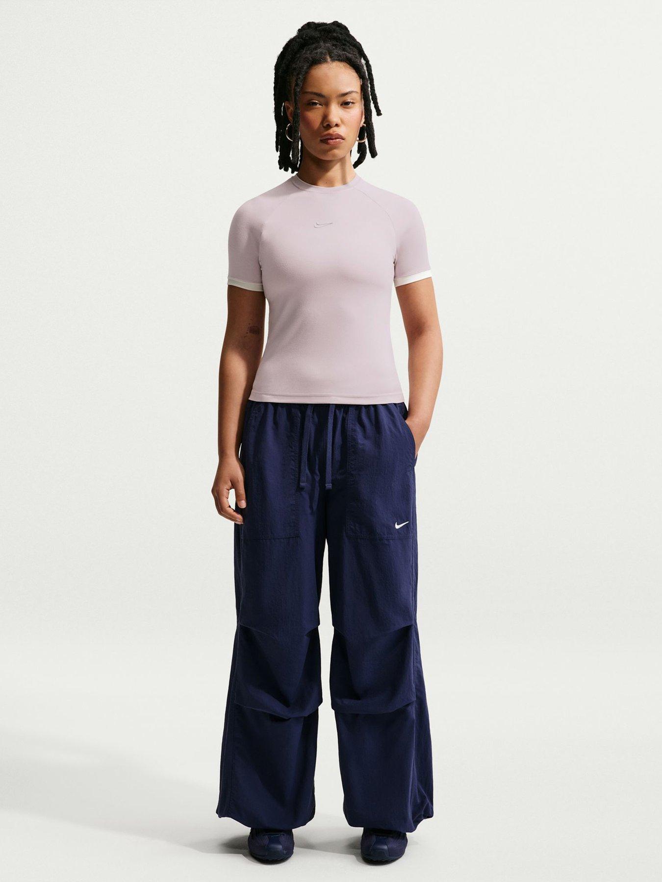 Image 1 of 5 of Nike Womens Fitted Short Sleeve Top - Pink
