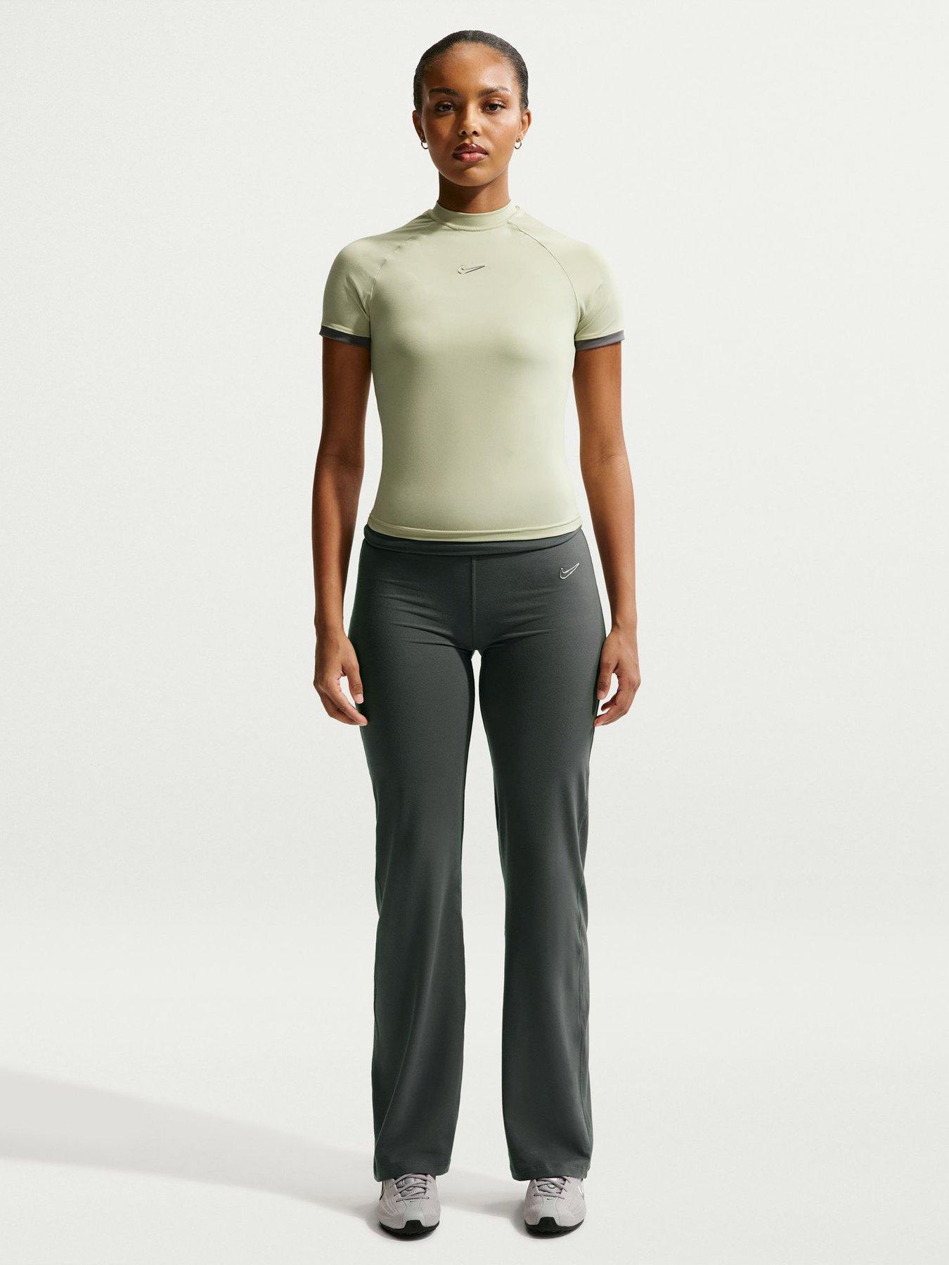 Image 3 of 5 of Nike Womens Fitted Short Sleeve Top - Green