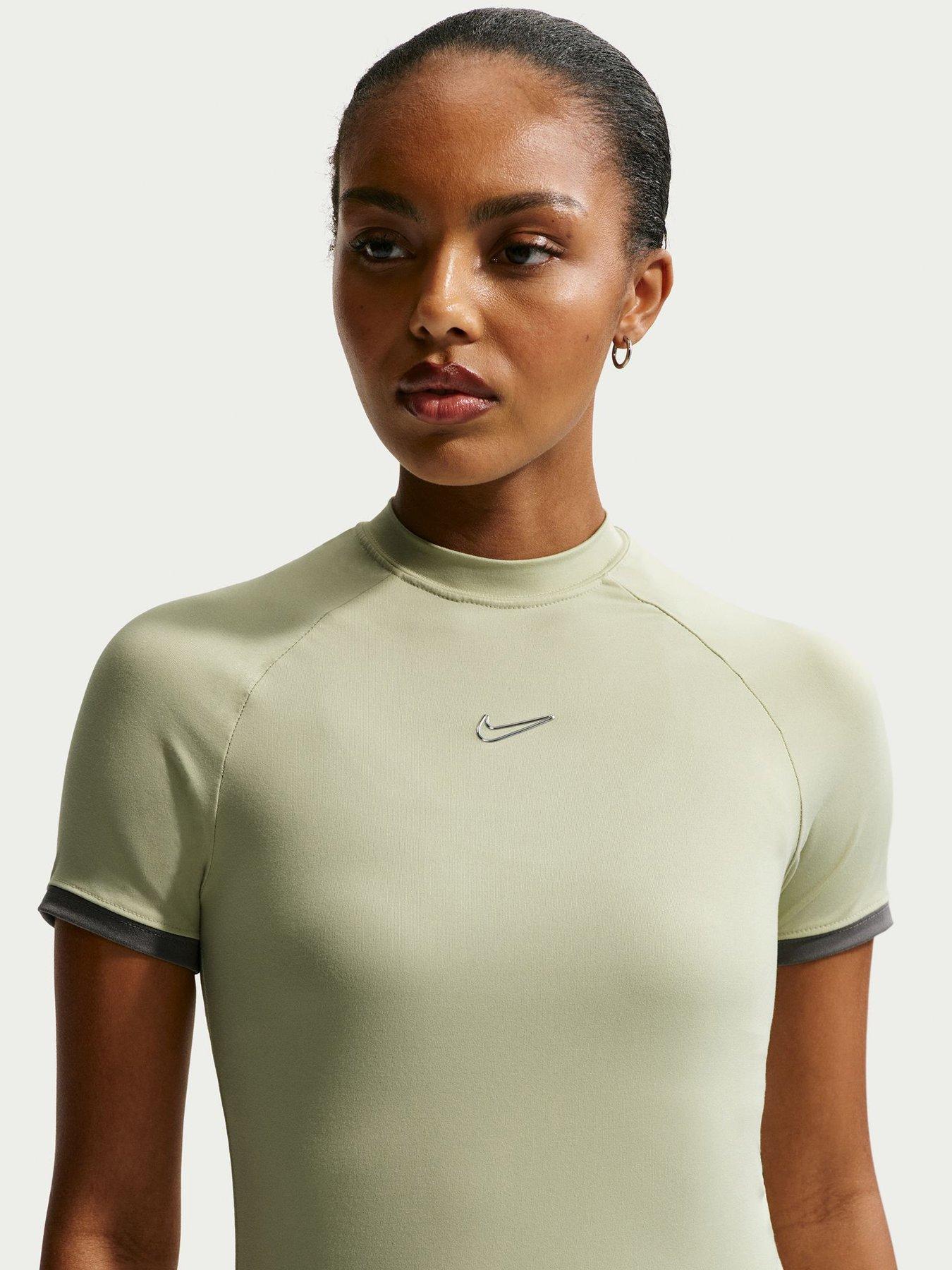 Image 5 of 5 of Nike Womens Fitted Short Sleeve Top - Green