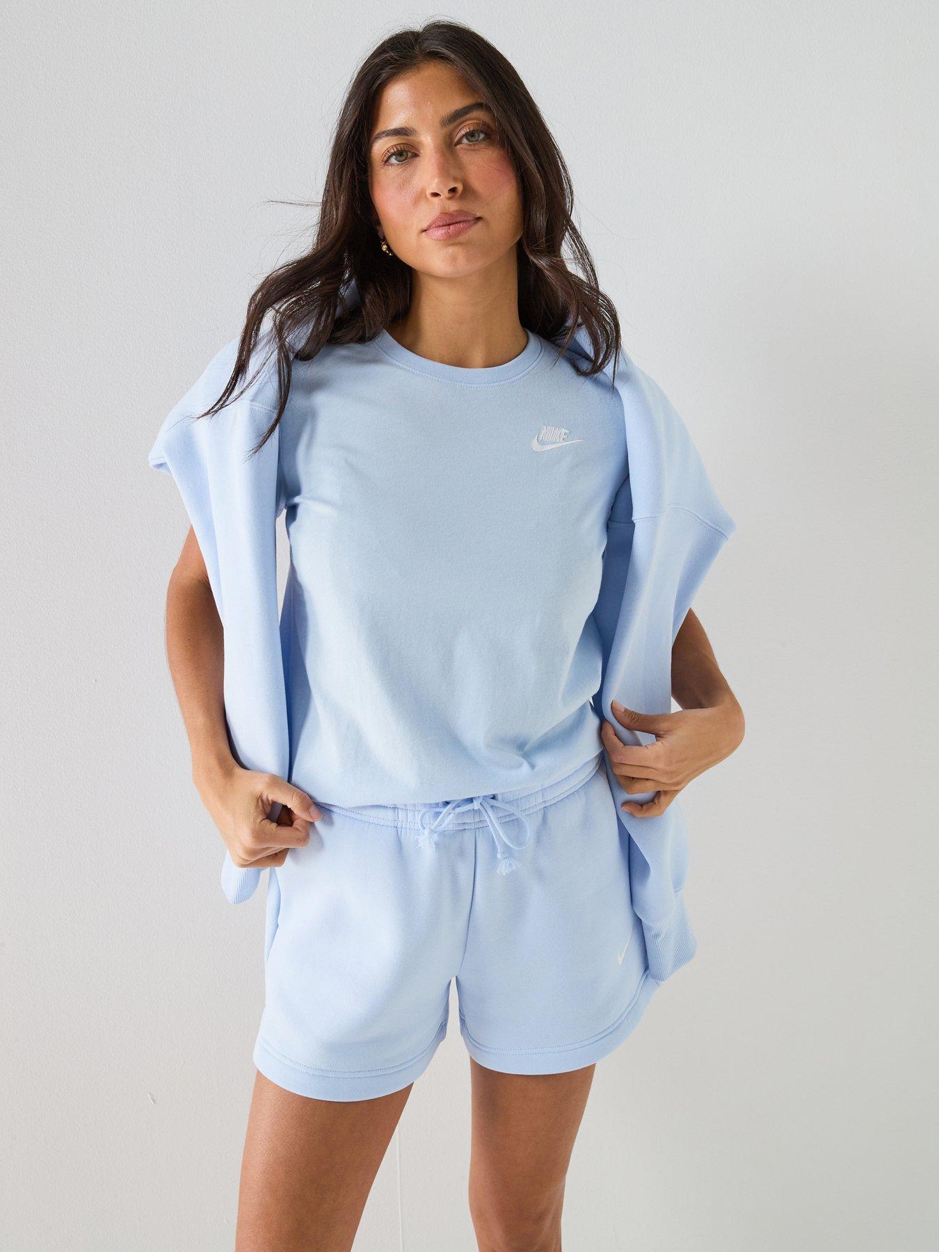 nike-womens-sportswear-club-short-sleeve-t-shirt-blue