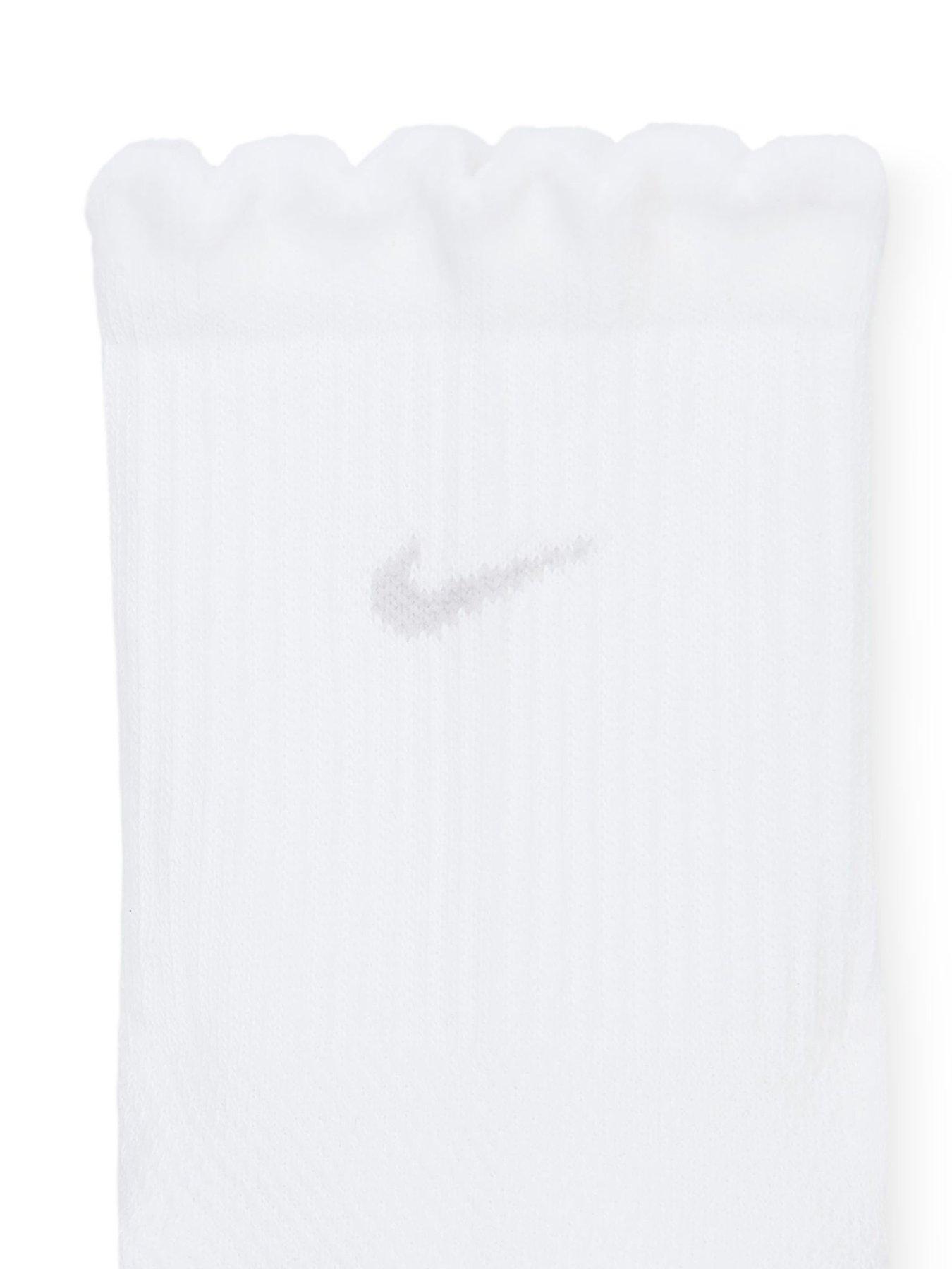 Image 4 of 4 of Nike Womens Everyday Elevated Scalloped Micro Crew Socks 2 Pack - Multi