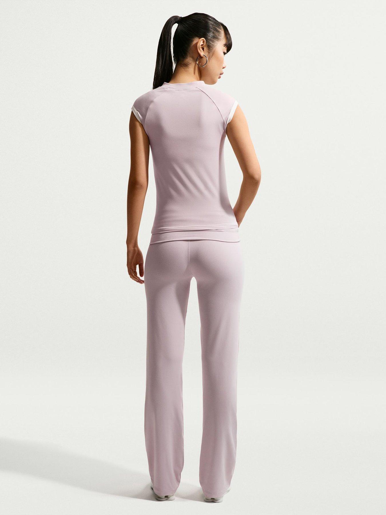 Image 2 of 4 of Nike Womens Sleeveless Fitted Quarter Zip Top - Pink