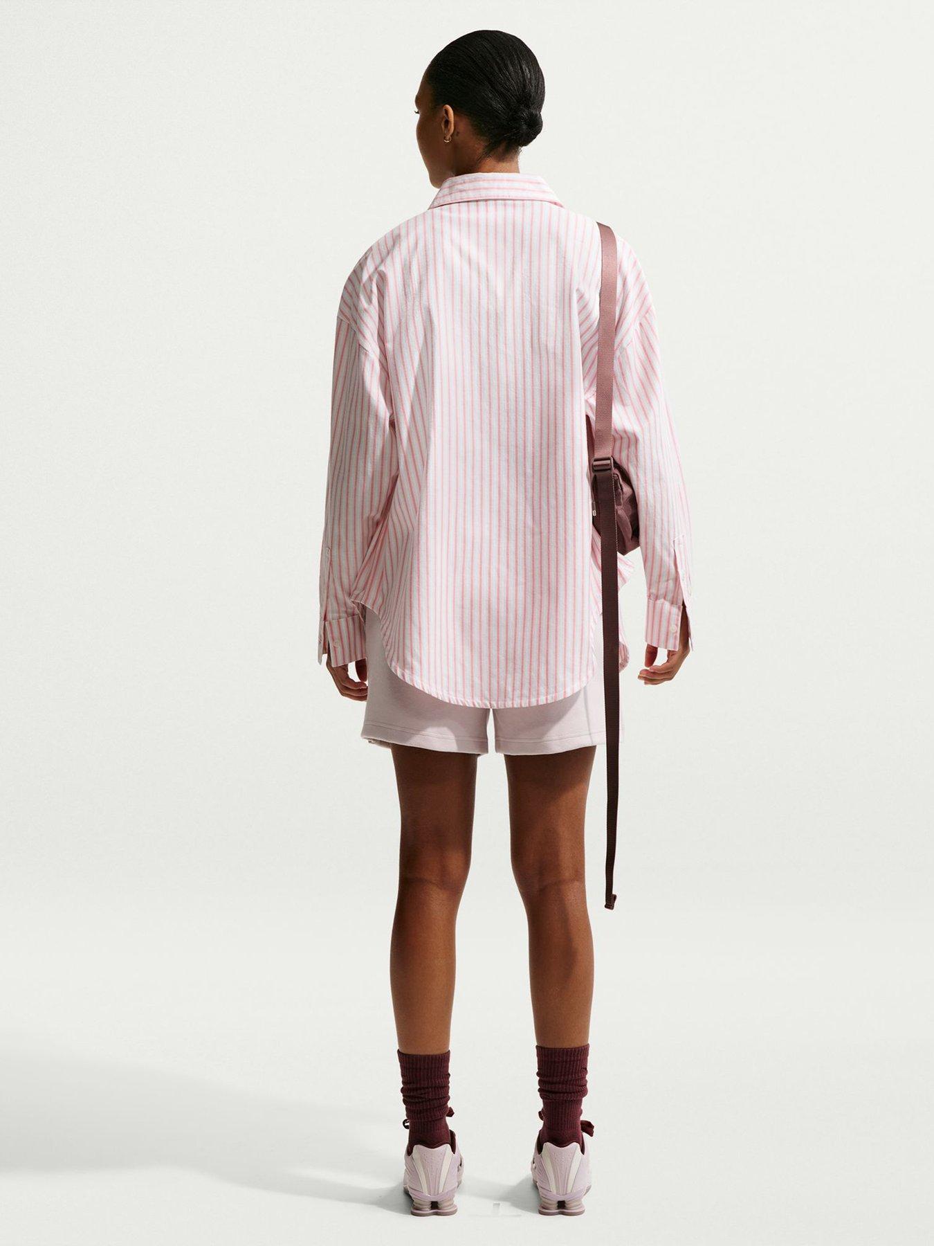 Image 2 of 5 of Nike Womens Fleece Boyfriend Shorts - Pink