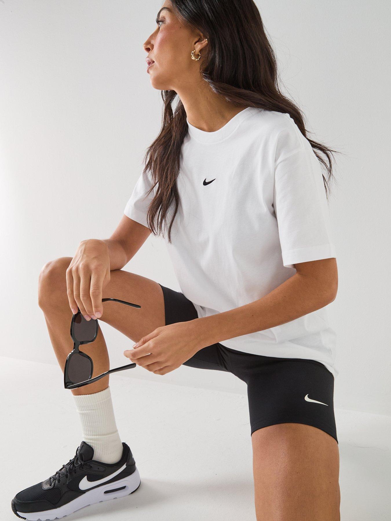 Image 6 of 6 of Nike Womens Sportswear Classic Short Sleeve T-Shirt - White