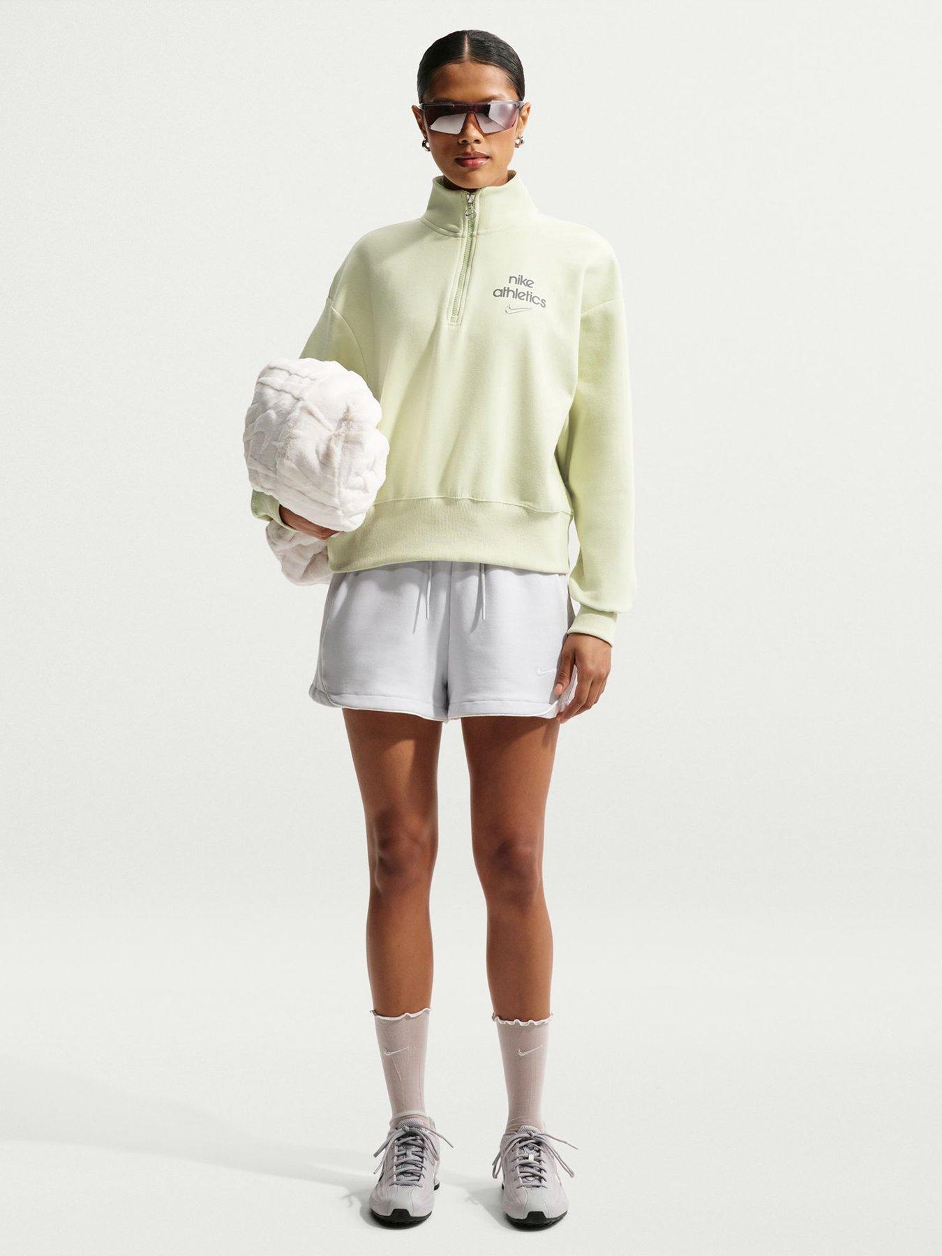 nike-womens-fleece-qz-gls-greenfront