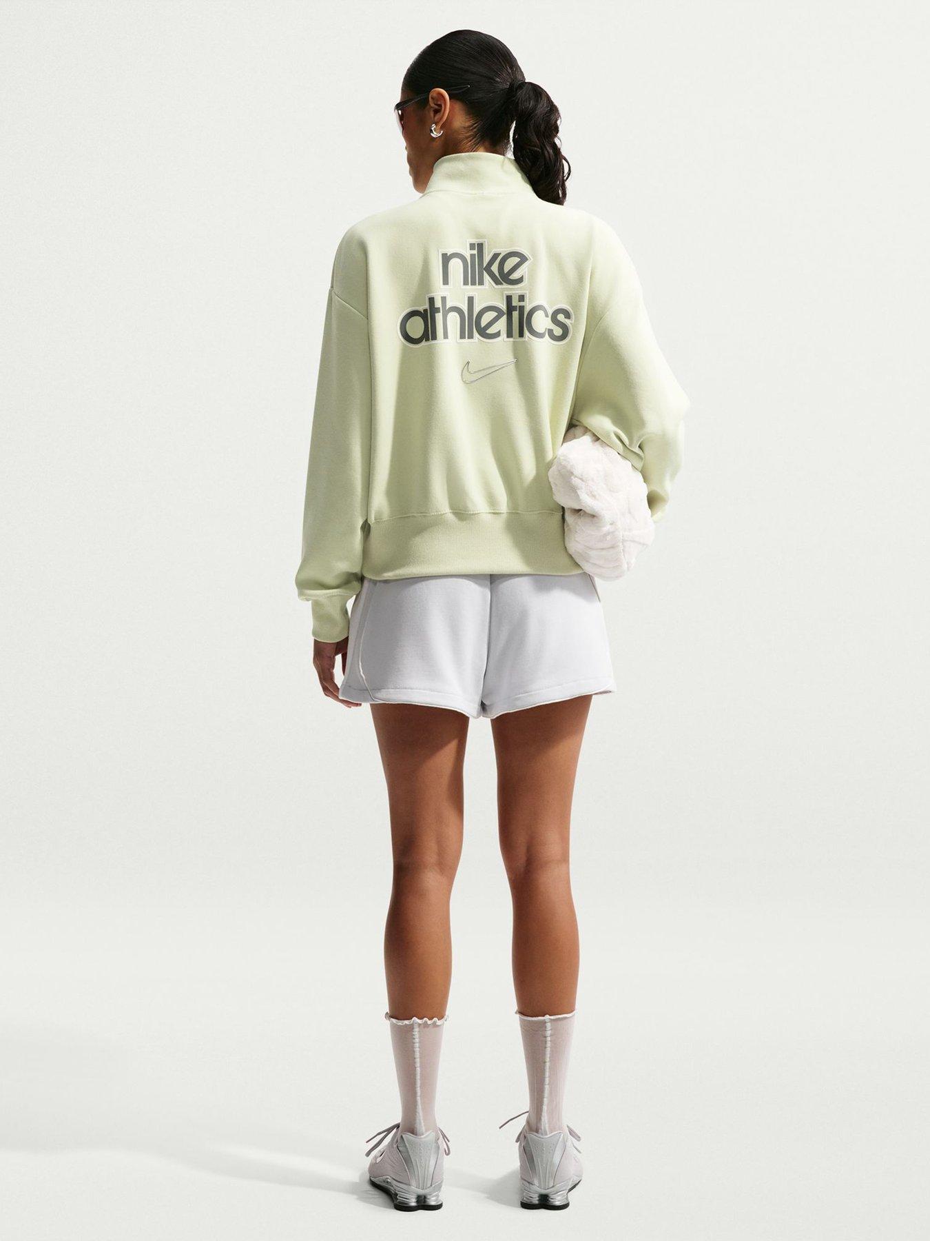 nike-womens-fleece-qz-gls-greenstillFront