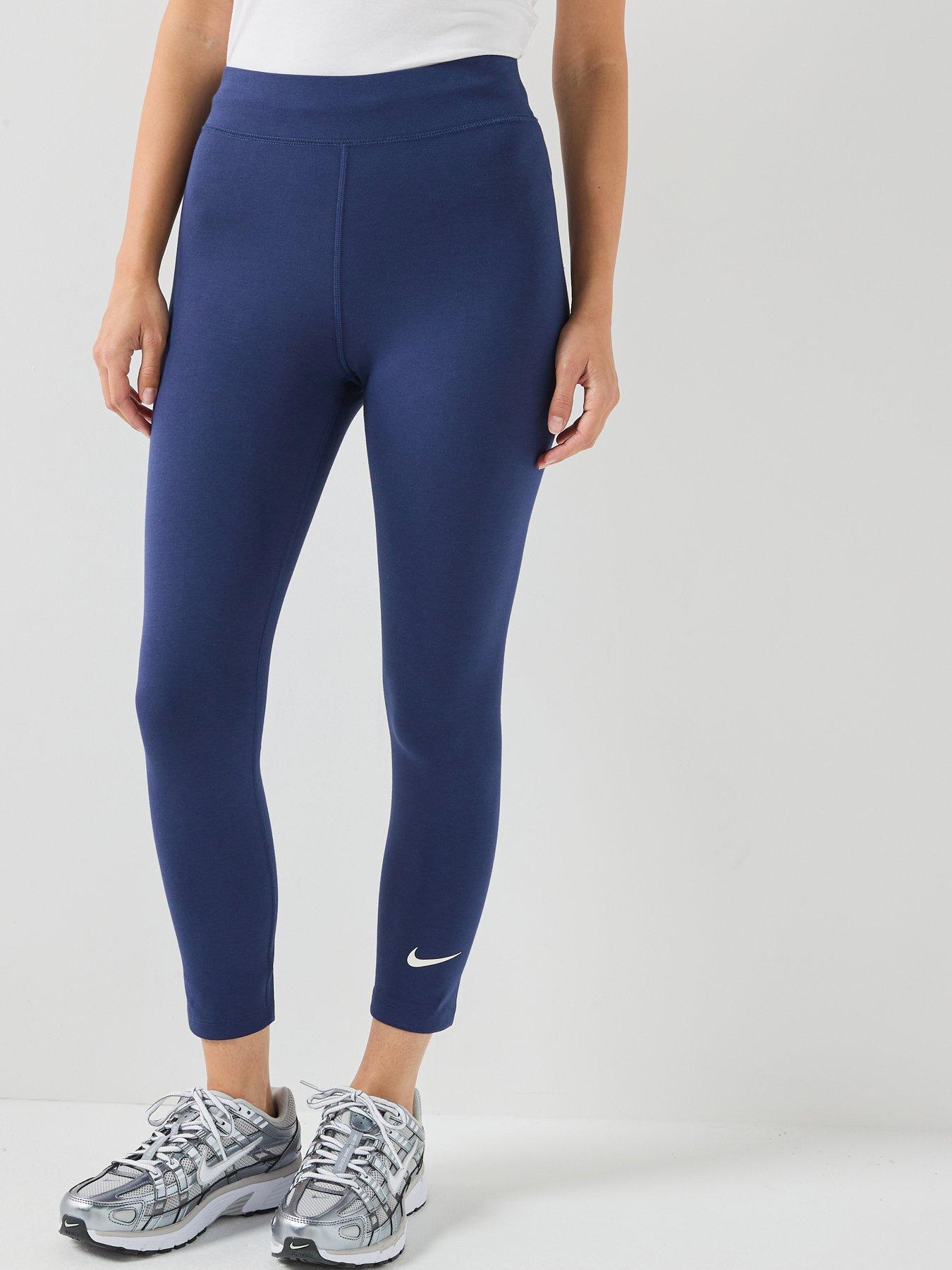 Nike Womens Sportswear Classic High Rise 7/8 Tights - Navy