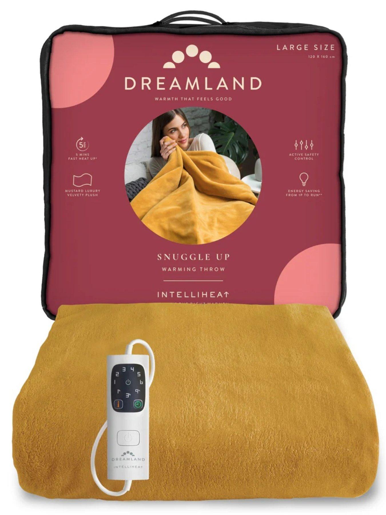 Dreamland Dreamland Snuggle Up Warming Large Mustard Throw