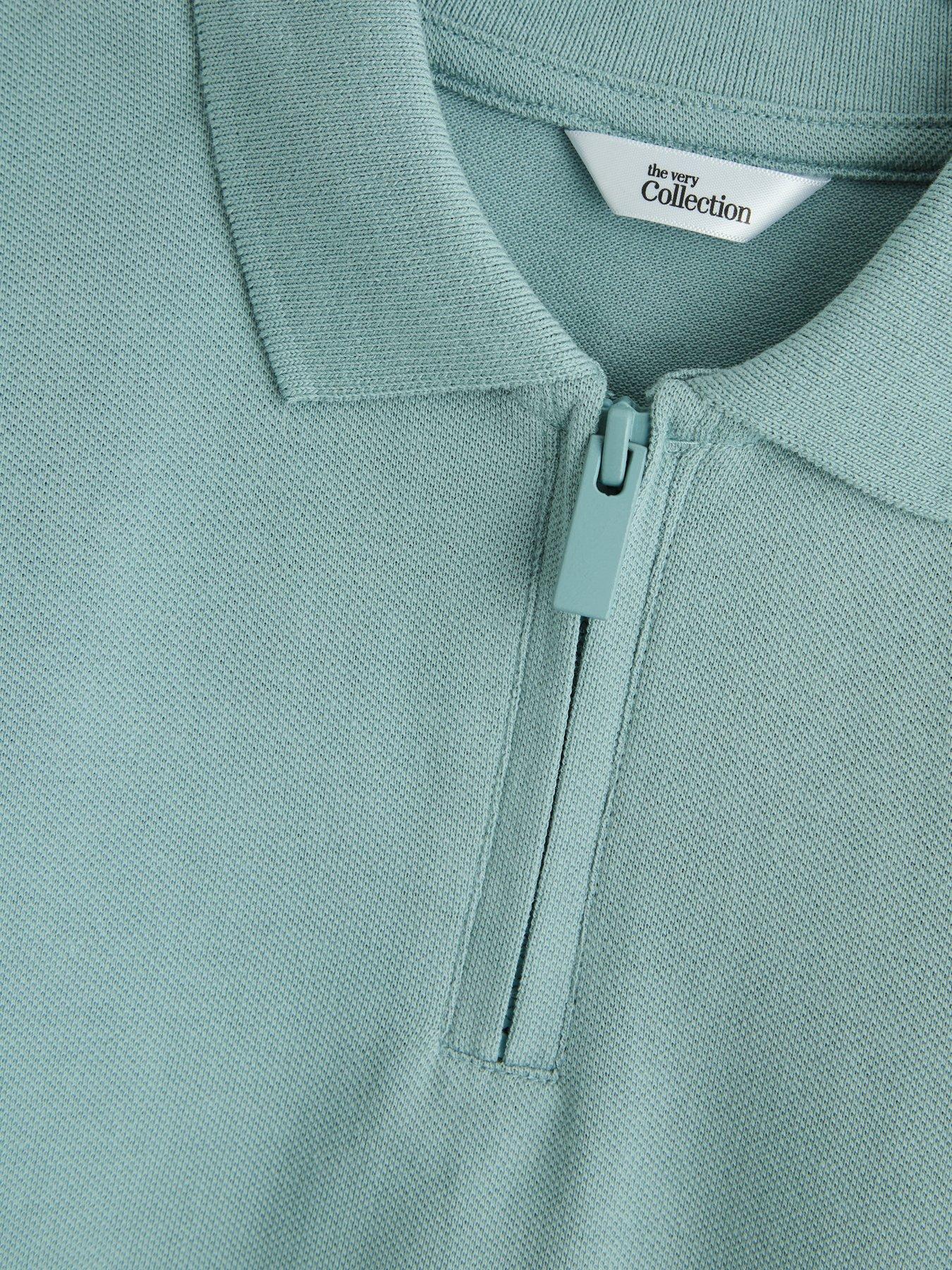 Image 5 of 5 of The Very Collection Boys 2 Pack Short Sleeve Zip Up Polo - Multi