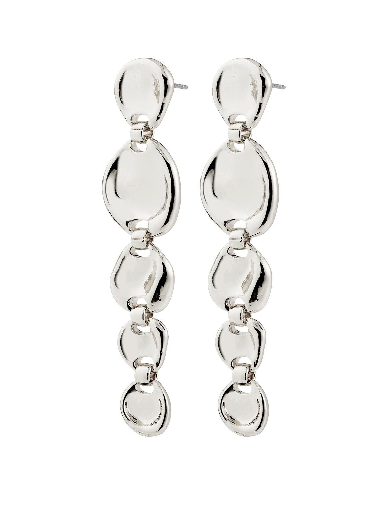 Image 1 of 3 of Pilgrim SPARKLE earrings silver-plated