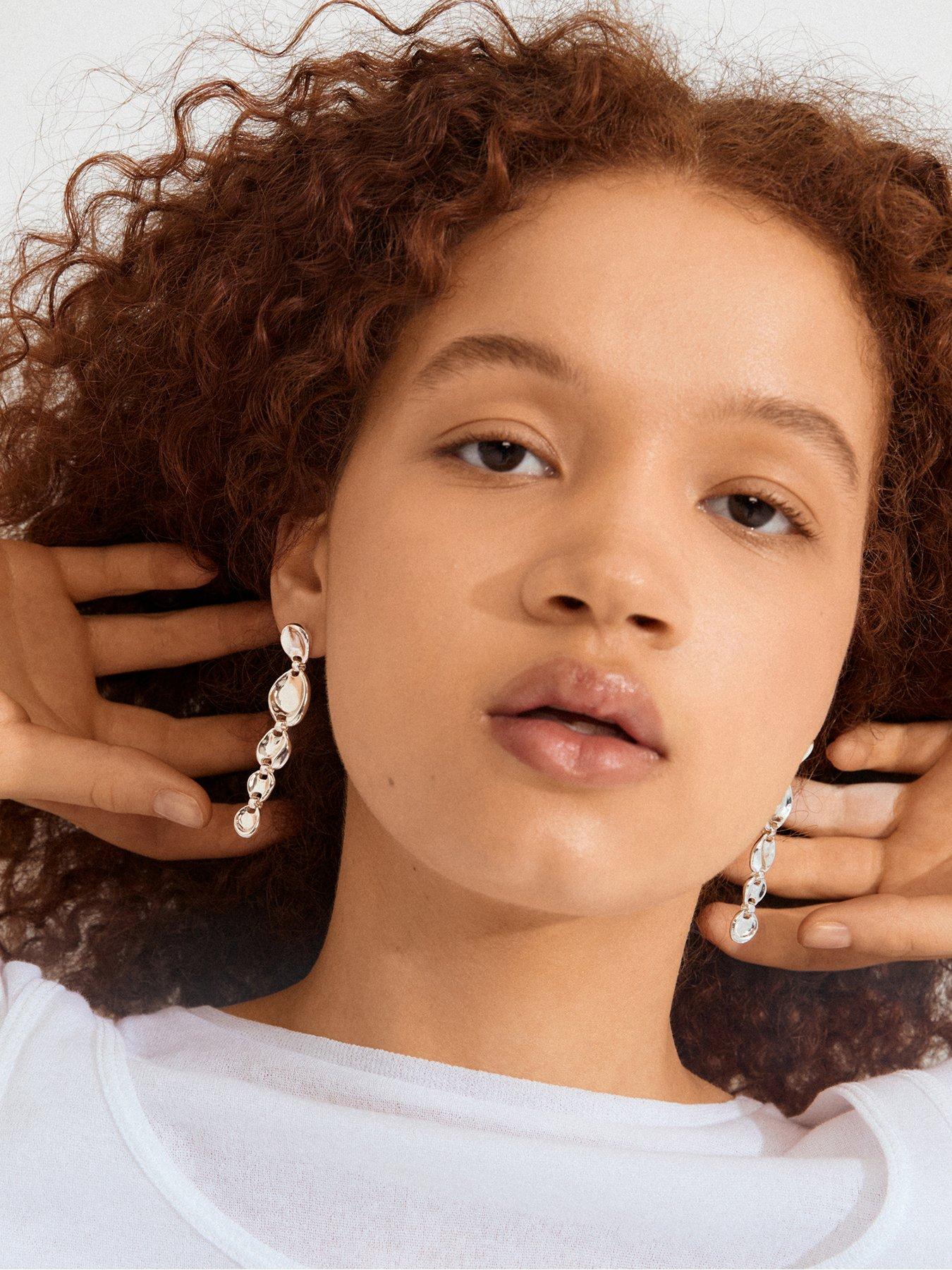 Image 2 of 3 of Pilgrim SPARKLE earrings silver-plated