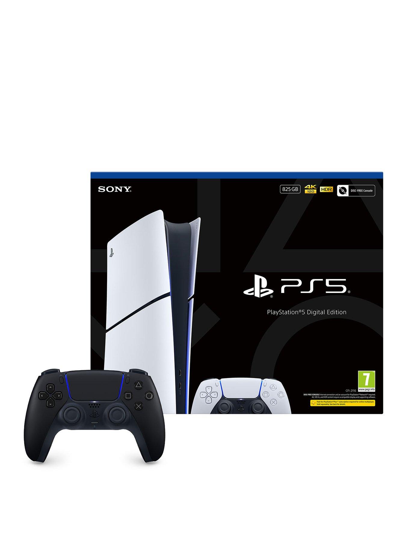 Image 1 of 8 of PlayStation 5 Digital Edition - 825GB &amp; Additional DualSense Wireless Controller