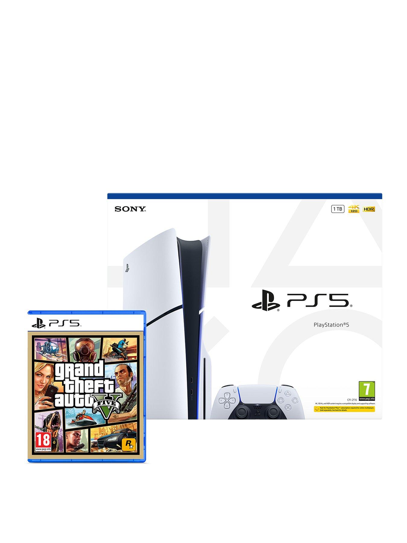 Image 1 of 7 of Playstation PlayStation&reg;5&nbsp;Disc Console &ndash; 1TB &amp; Grand Theft Auto V