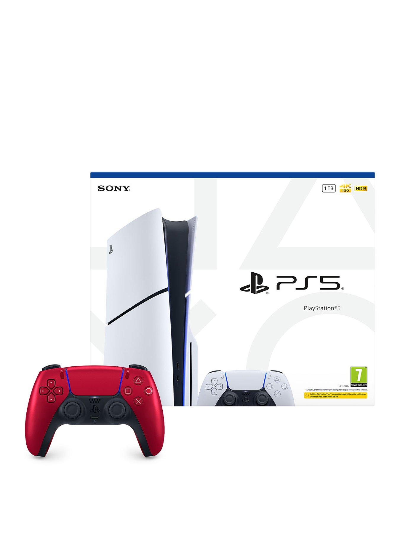 Image 1 of 8 of Playstation PlayStation 5&nbsp;Disc Console &ndash; 1TB &amp;&nbsp;Additional DualSense Wireless Controller - Volcanic Red