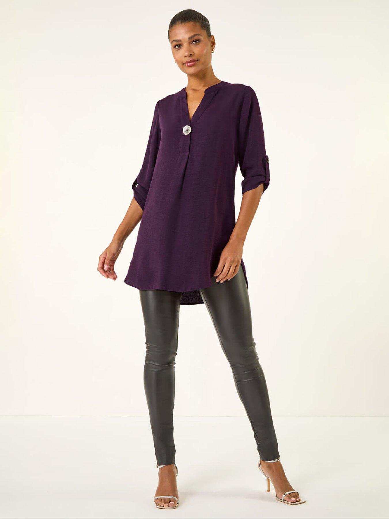 roman-longline-buttoned-notch-neck-top-purpleback