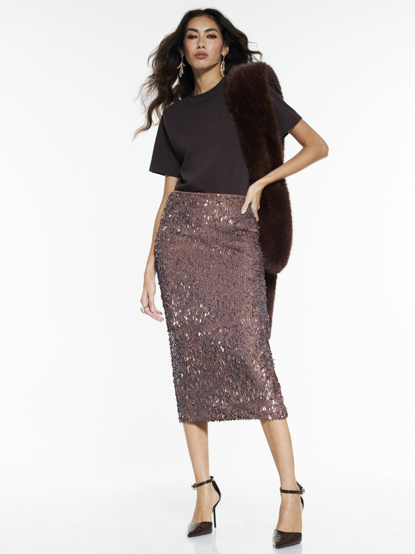 river-island-irregular-sequin-midi-skirt-beige
