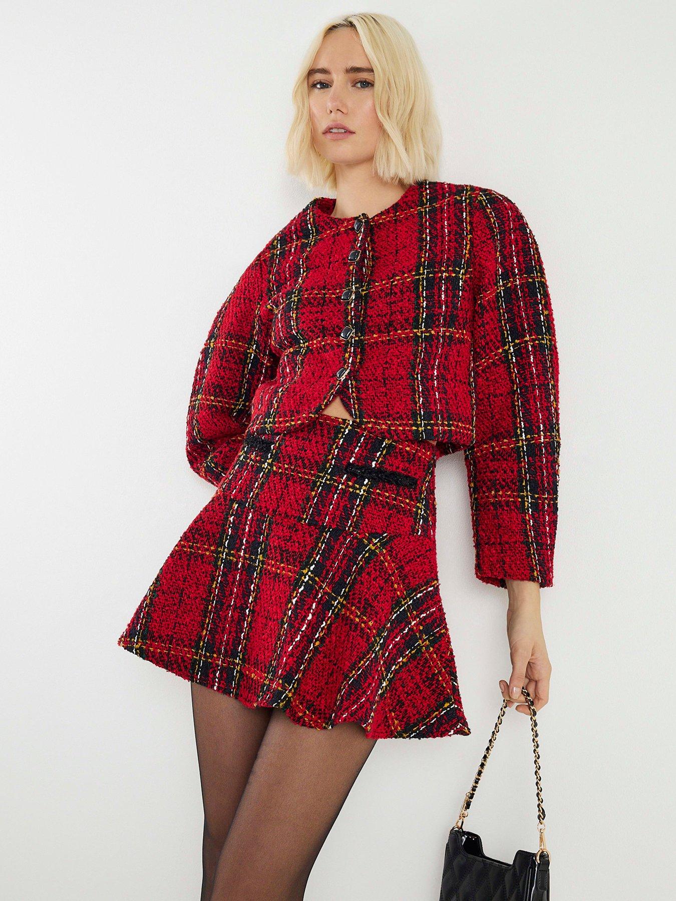 river-island-tartan-boucle-jacket-red