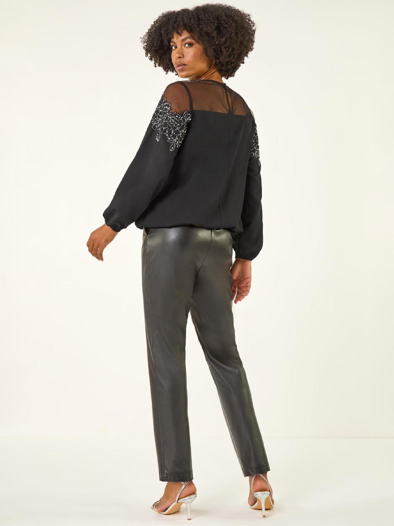 roman-sequin-floral-sheer-top-blackstillFront