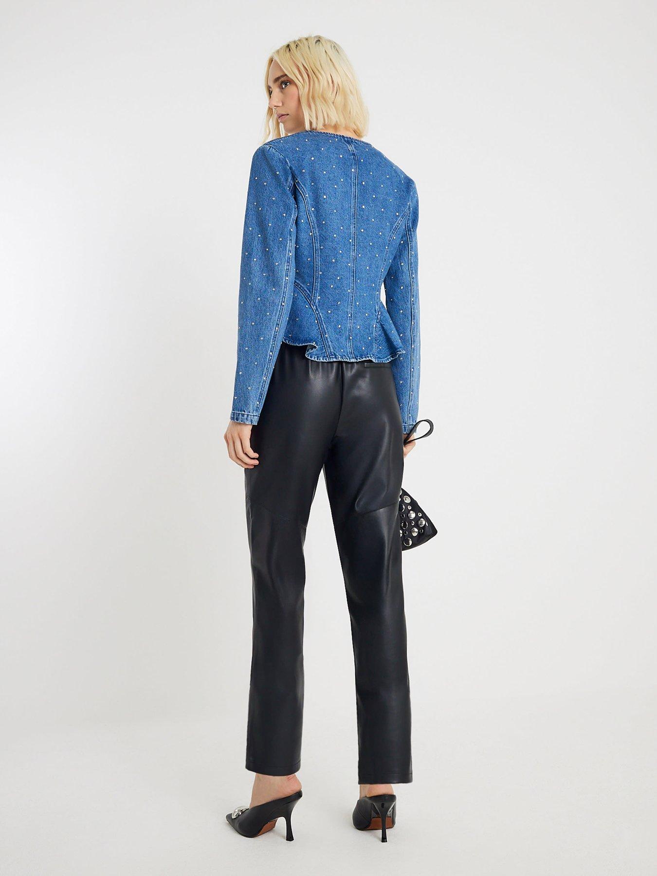 river-island-elastic-back-tapered-trouser-blackstillFront