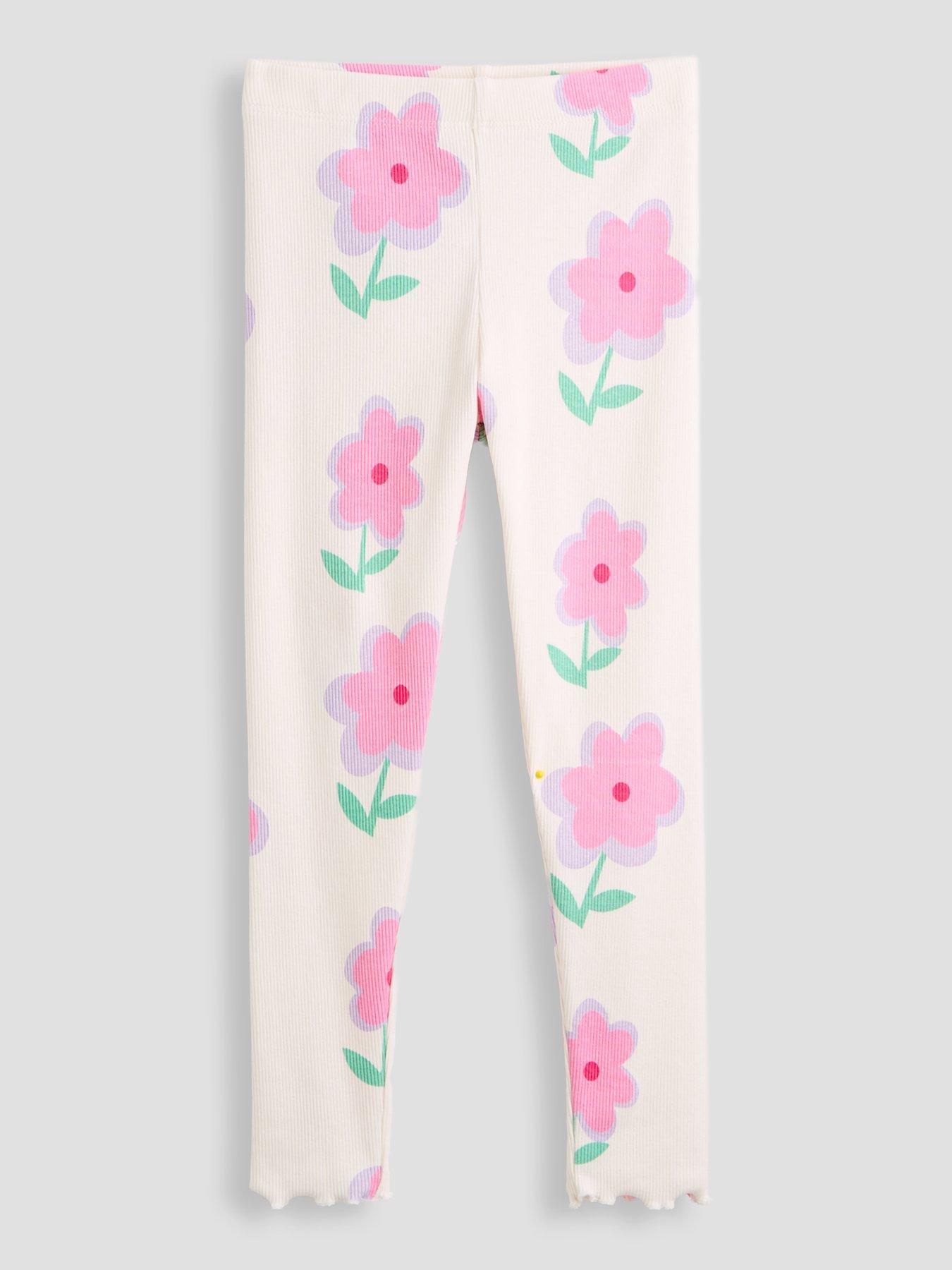 The Very Collection Girls Matching Set Rib Printed Legging