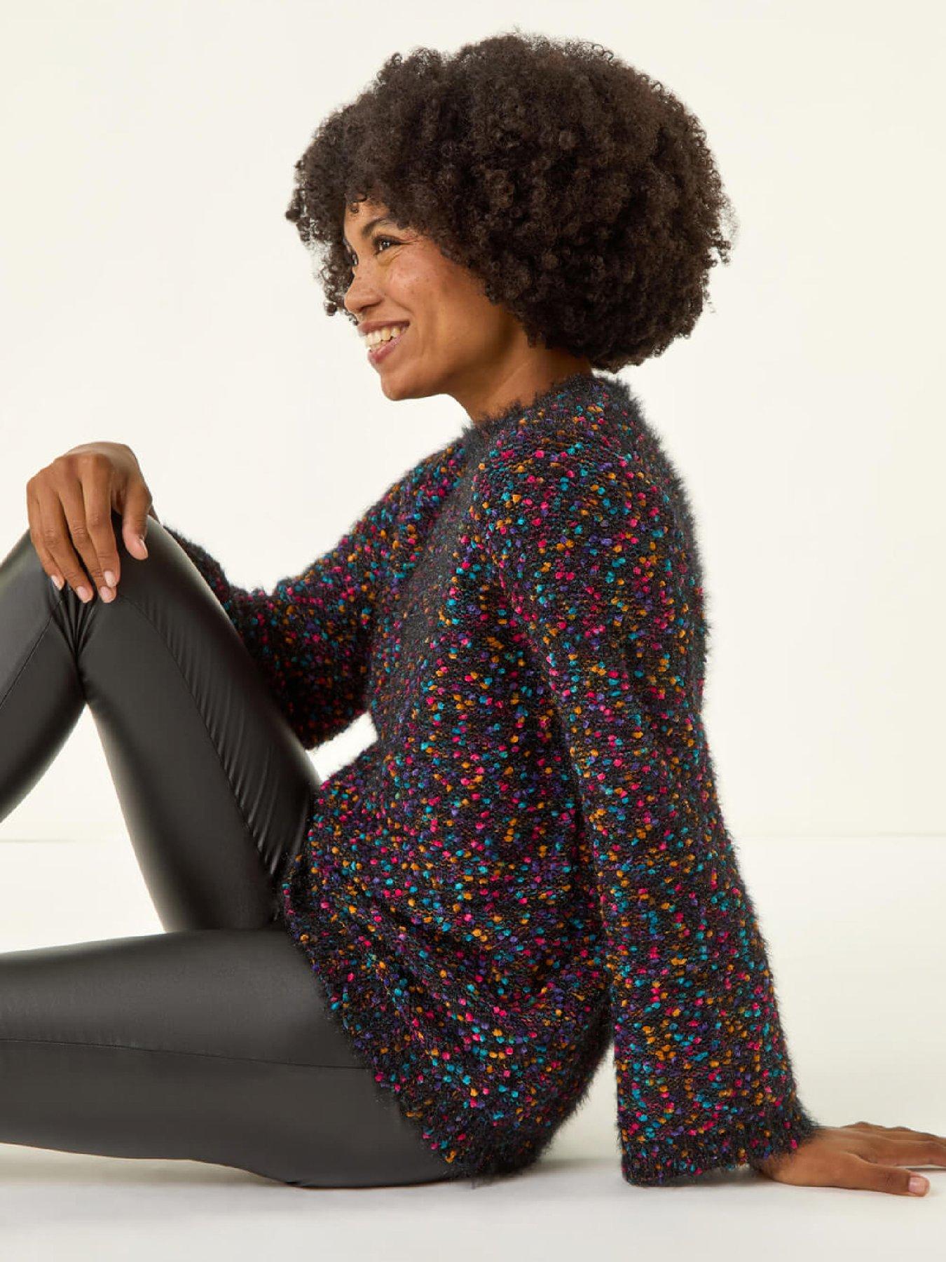 roman-fluffy-print-knit-jumper-blackoutfit