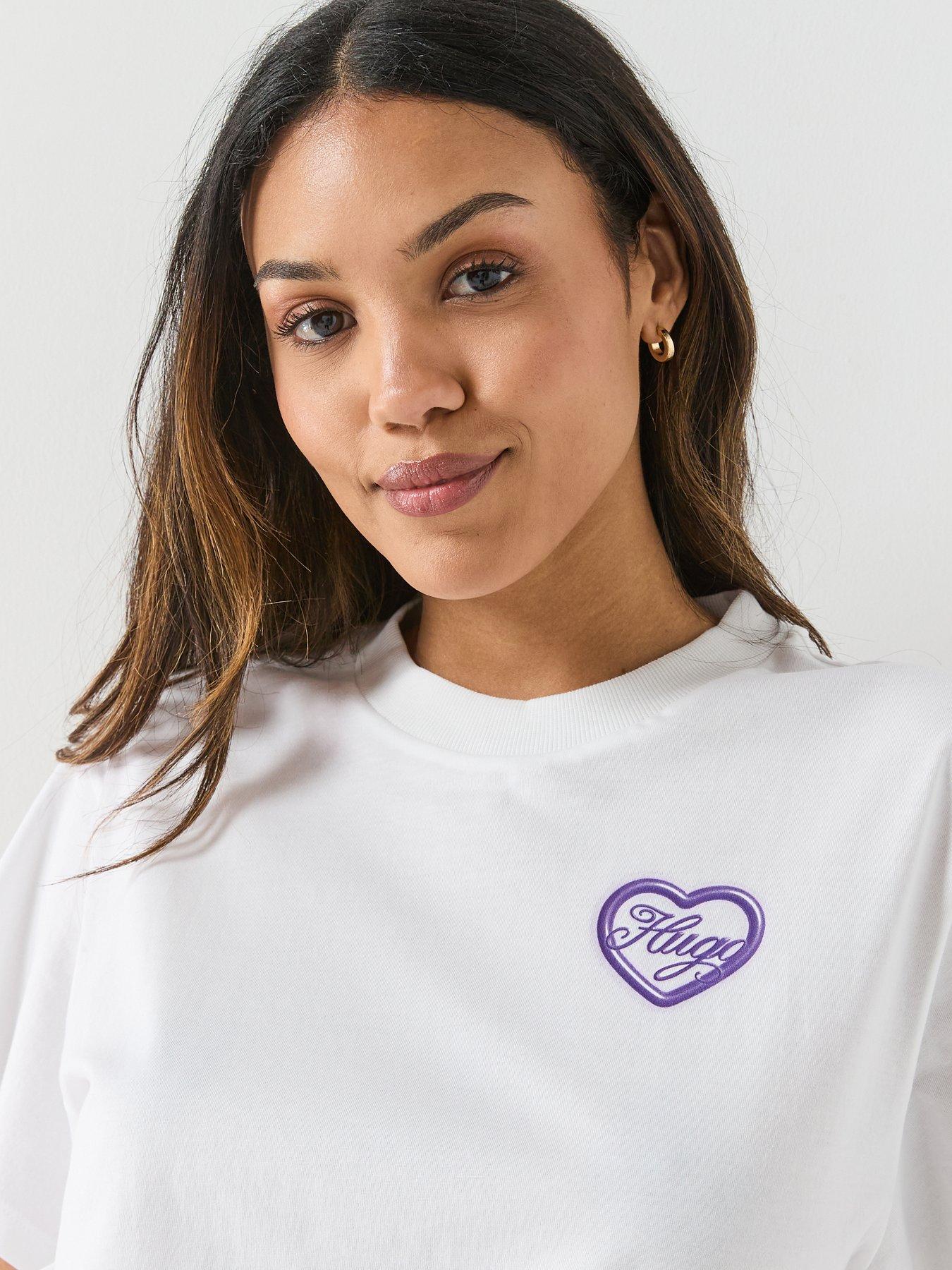 Image 4 of 5 of HUGO Vintage T-Shirt - White