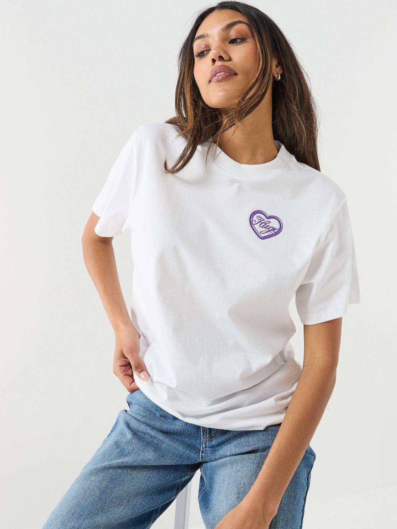 Image 5 of 5 of HUGO Vintage T-Shirt - White