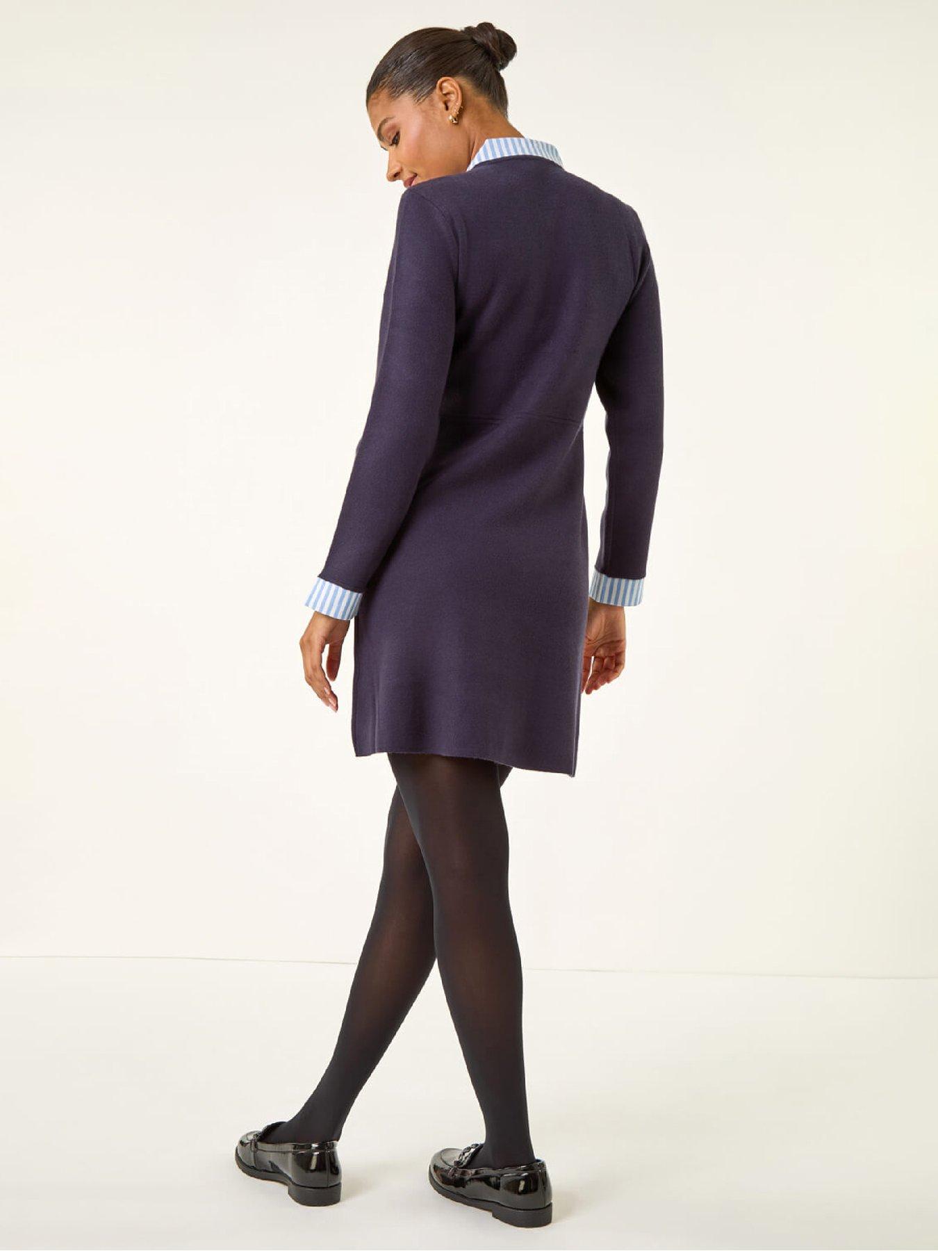 roman-stripe-collar-buttoned-knit-dress-navystillFront