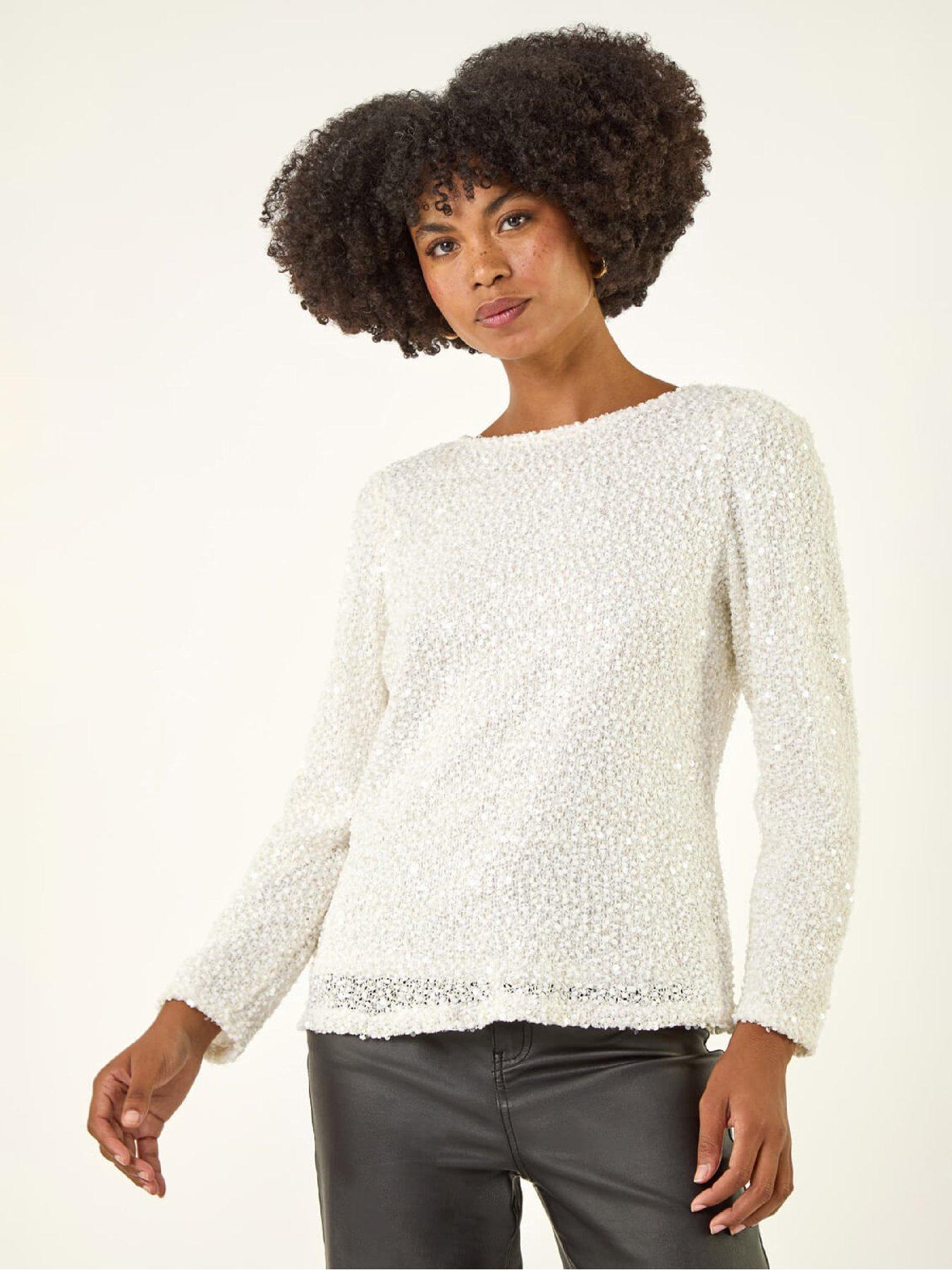 roman-sequin-bow-back-snit-top-ivory