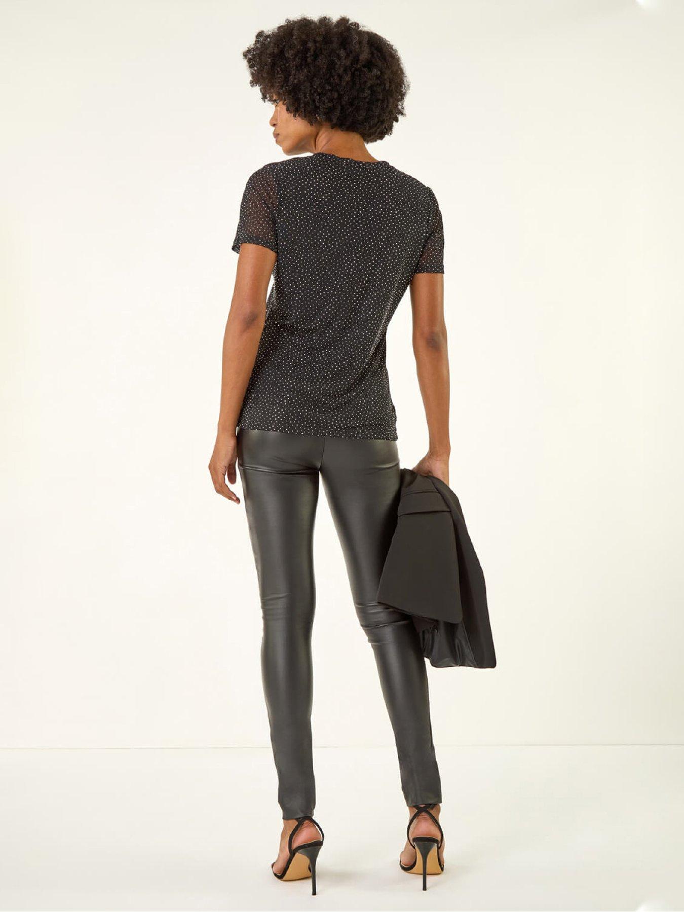 roman-hotfix-keyhole-stretch-top-blackstillFront