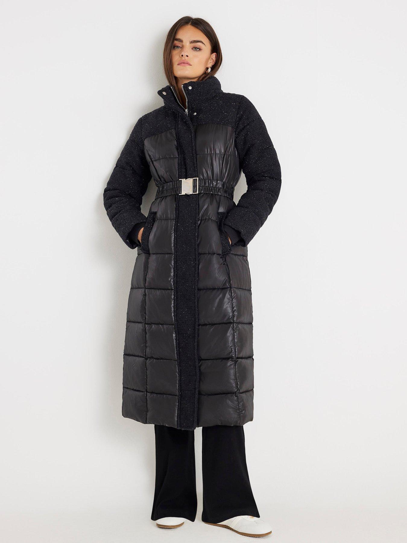 river-island-boucle-mix-long-puffer-black
