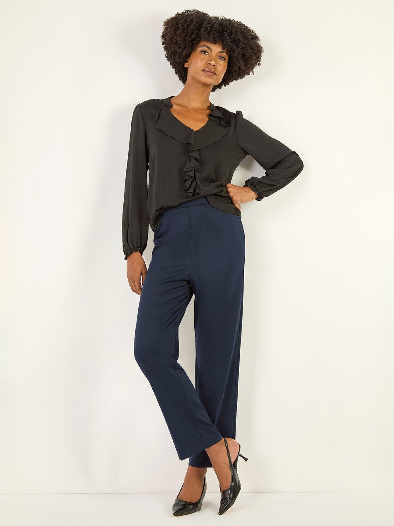 roman-straight-leg-ponte-stretch-trouser-navyoutfit